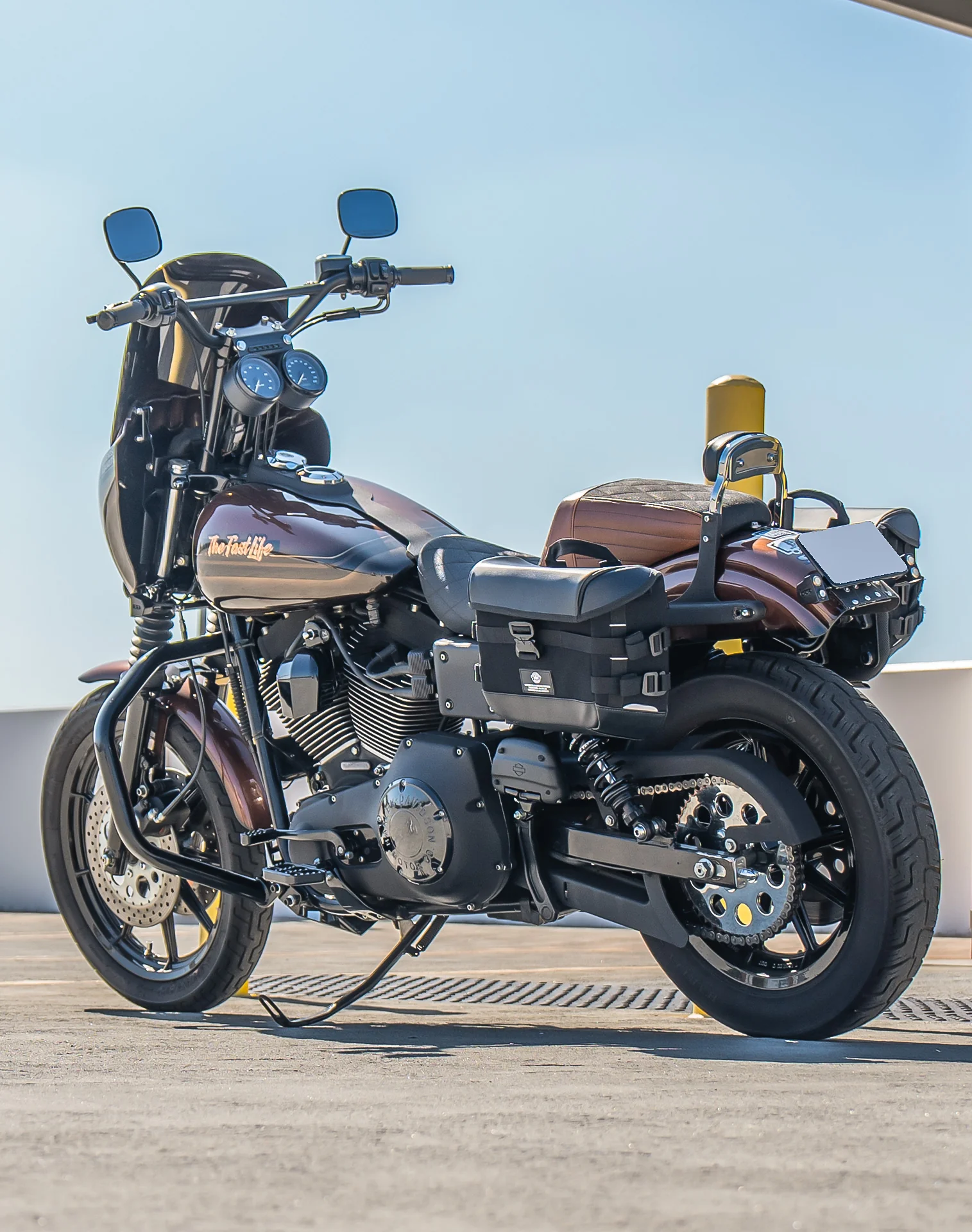 10L - Incognito Quick Mount Small Solo Saddlebag (Left Only) for Harley Dyna Super Glide Custom FXDC/I - Image 3