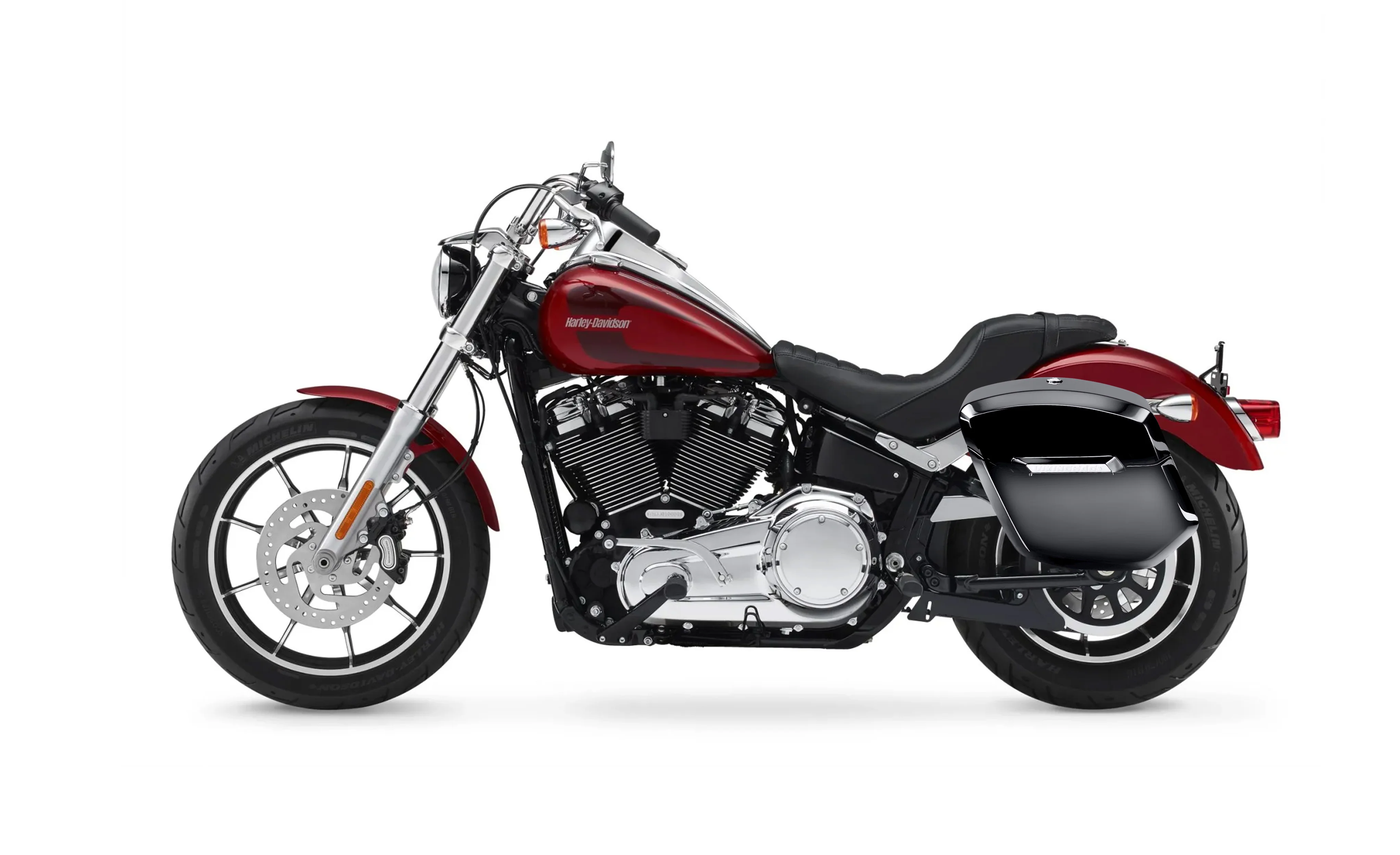 12L - Ironclad Quick Mount Medium Harley Softail Low Rider FXLR Painted Hard Solo Saddlebag (Left Only) - Image 2