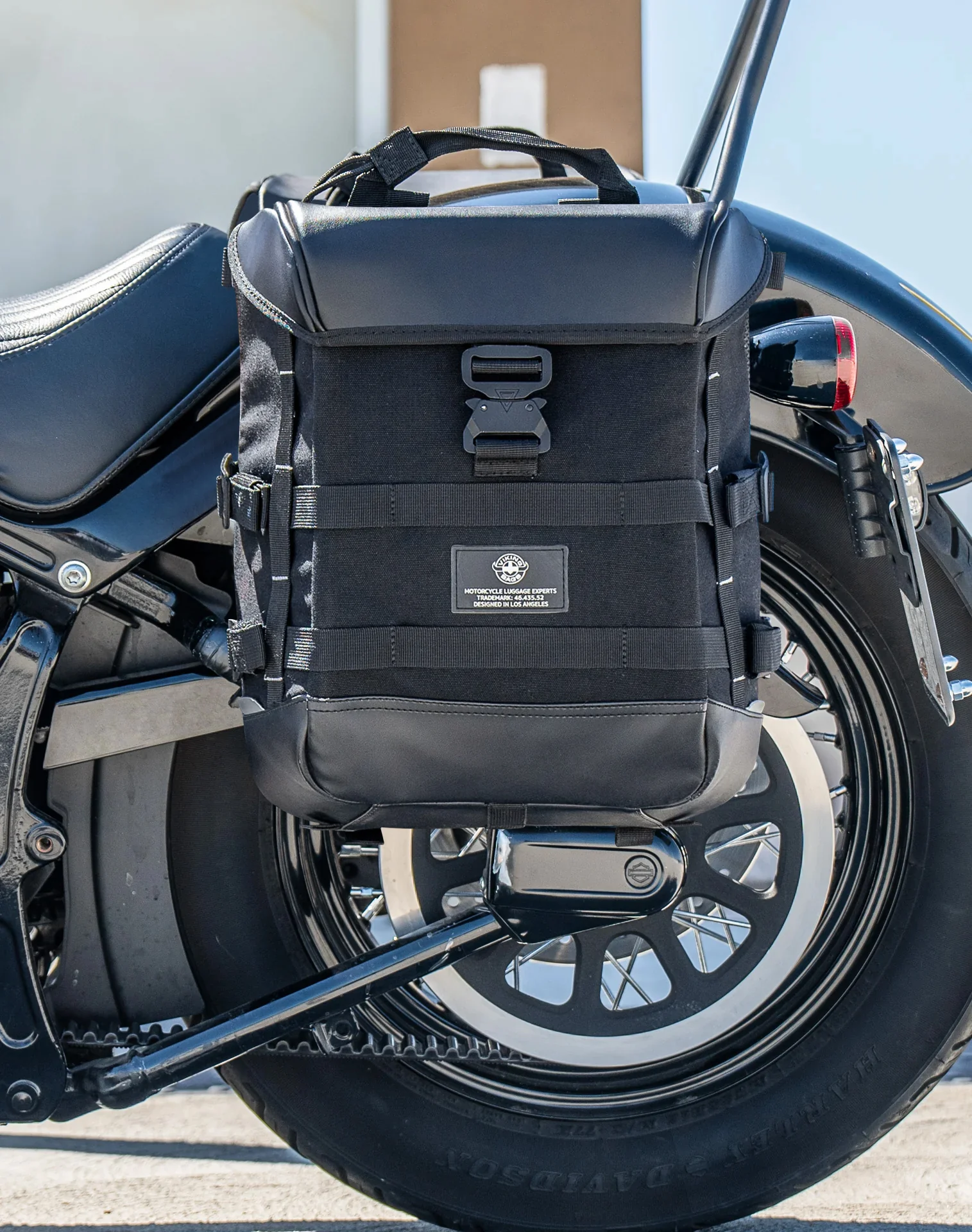 15L - Incognito Quick Mount Medium Harley Softail Slim FLS Solo Saddlebag (Left Only) - Image 4