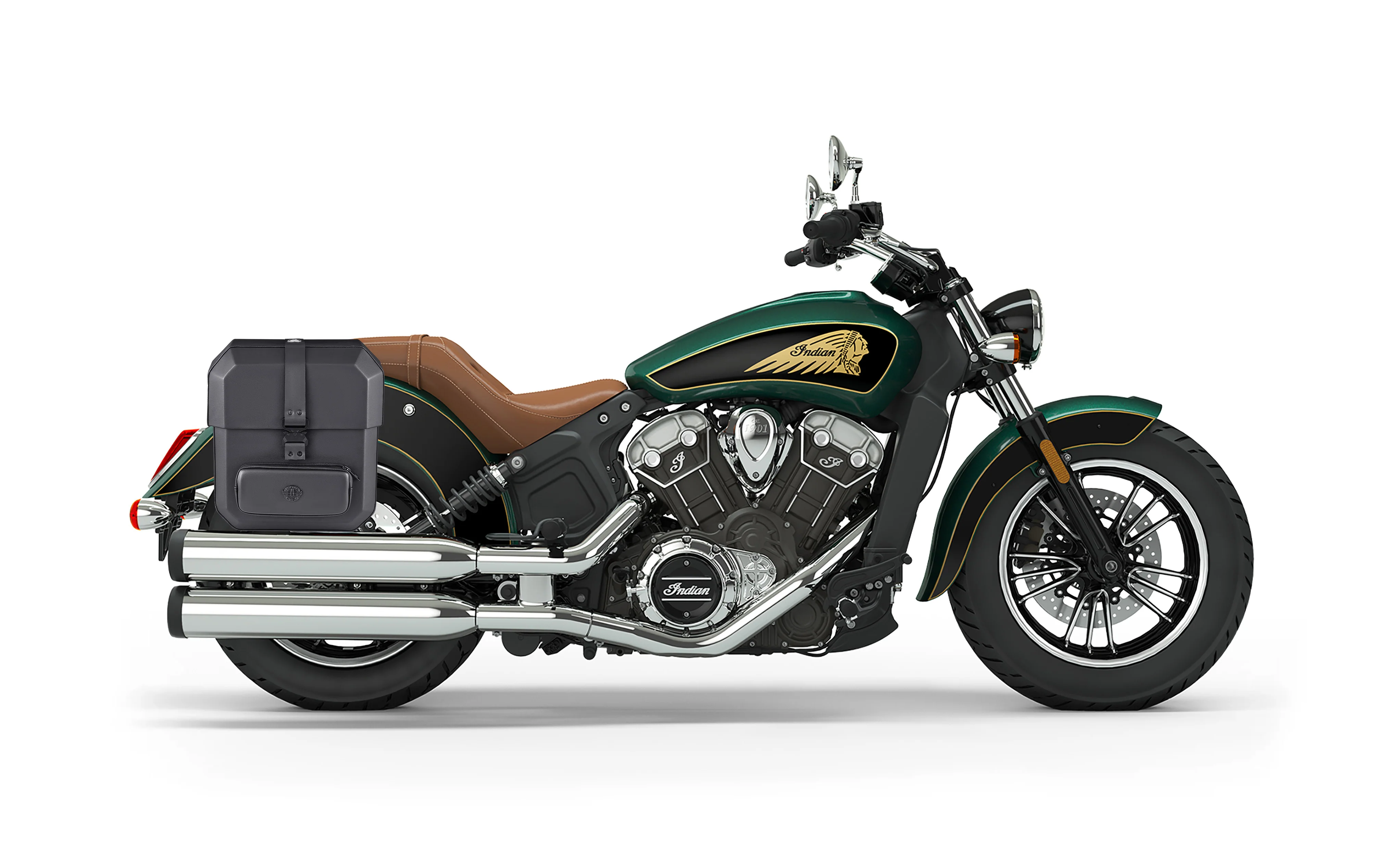 15L - Outlaw Quick Mount Medium Indian Scout Hard Solo Saddlebag (Right Only) - Image 2