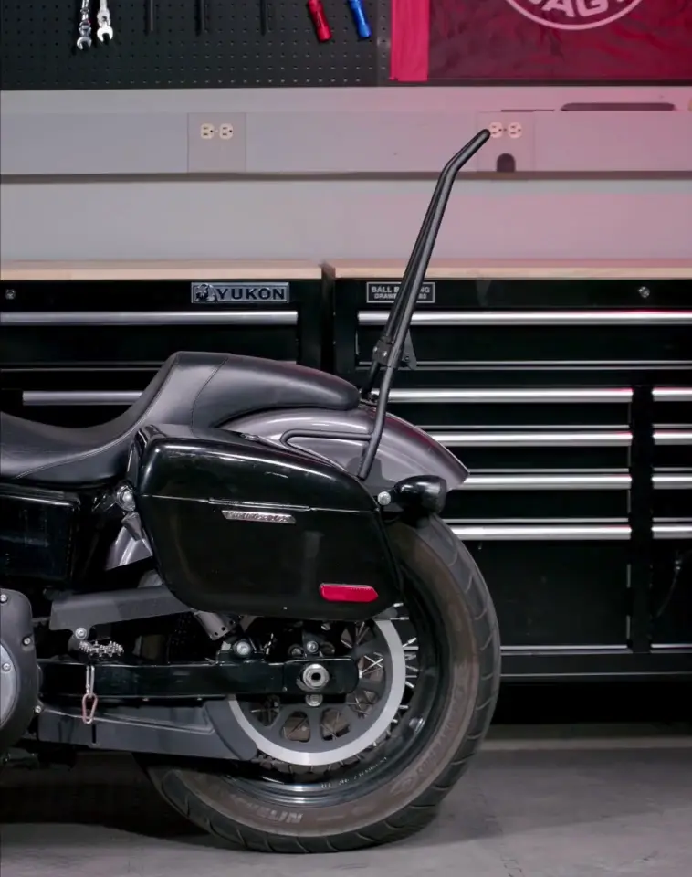 18L - Aegis Quick Mount Medium Shock Cut-Out Harley Dyna Low Rider S FXDLS Painted Hard Saddlebags - Image 6