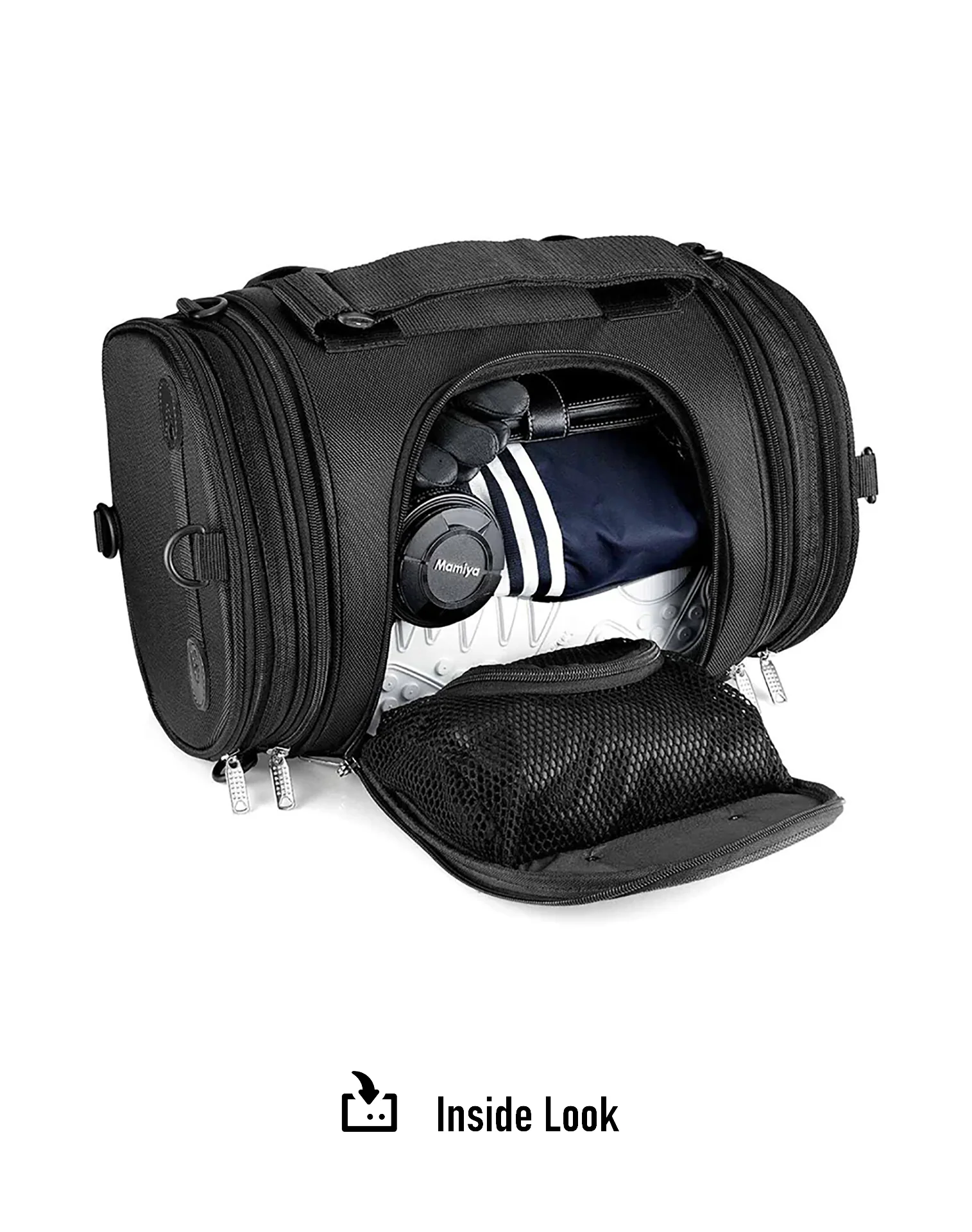 20L - Axwell Medium Royal Enfield Motorcycle Roll Bag - Image 6