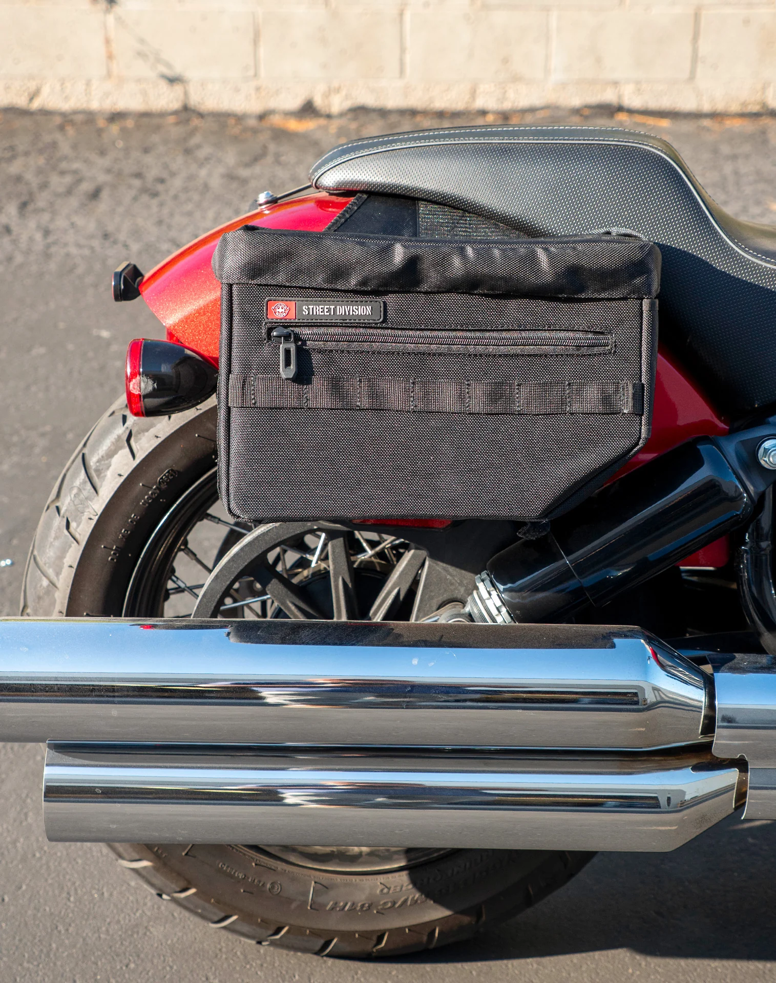 18L - Patriot Medium Indian Chief Bobber Darkhorse Throw Over Saddlebags - Image 4