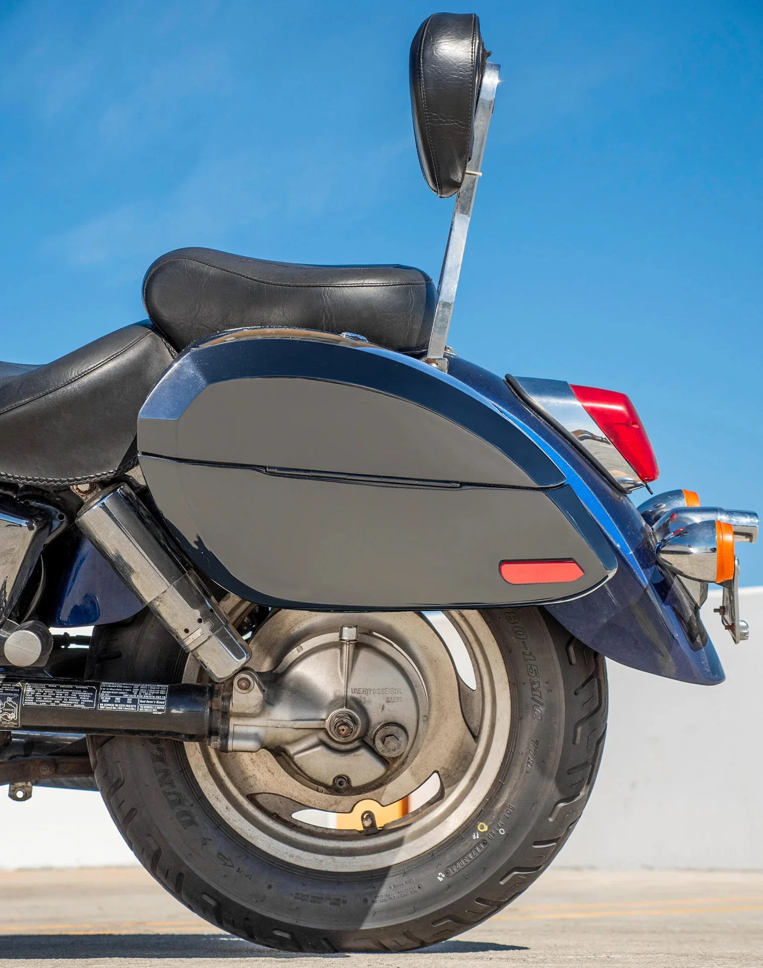 28L - Phantom Large Honda Shadow 1100 Sabre Painted Hard Saddlebags - Image 4