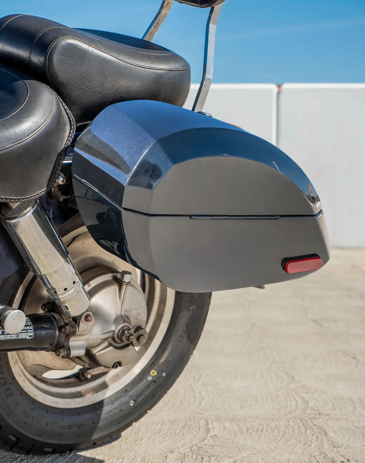 28L - Phantom Large Honda Shadow 1100 Sabre Painted Hard Saddlebags - Image 5