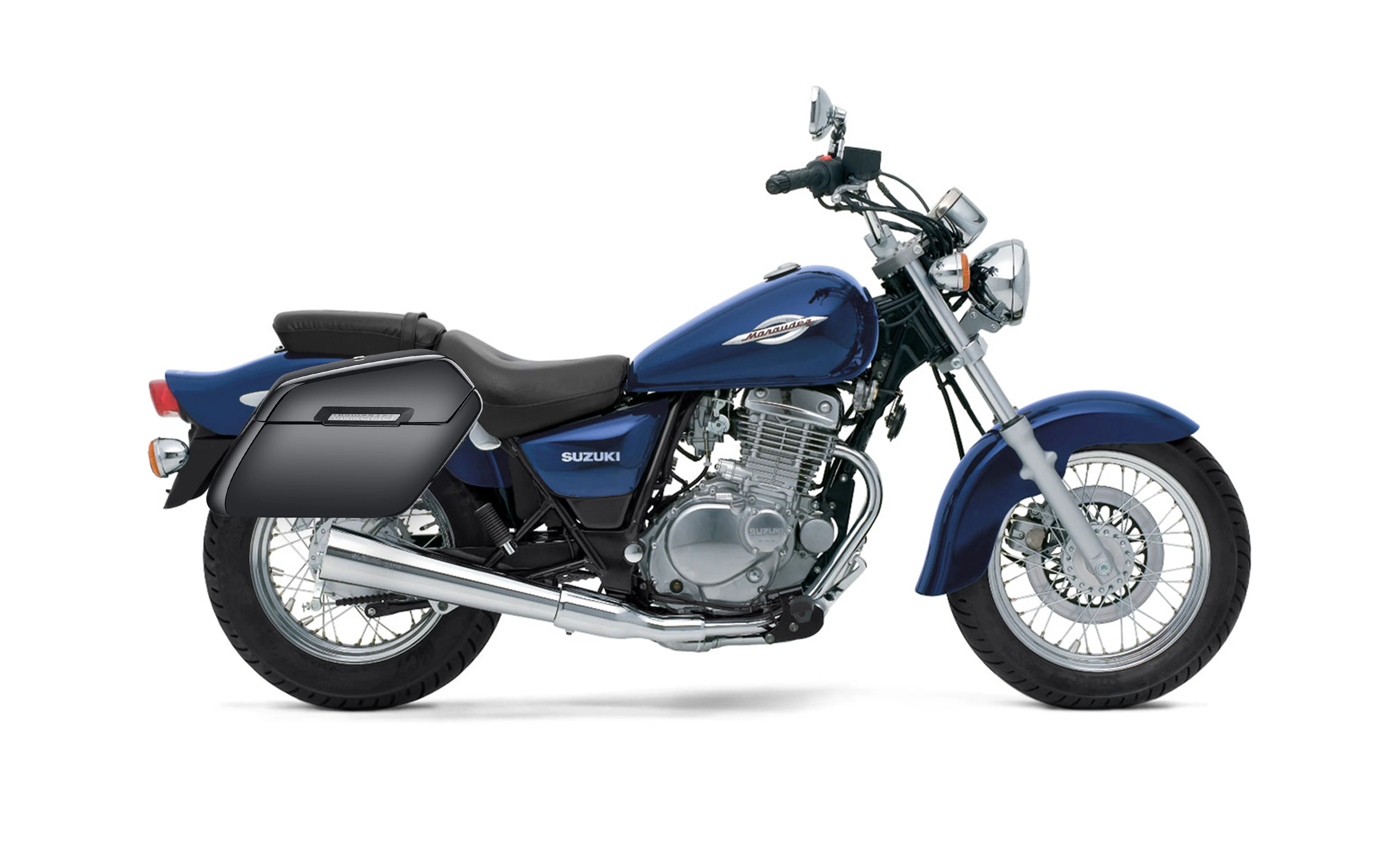 38L - Baldur XL Shock Cutout Suzuki Marauder GZ250 Painted Hard Saddlebags - Image 2