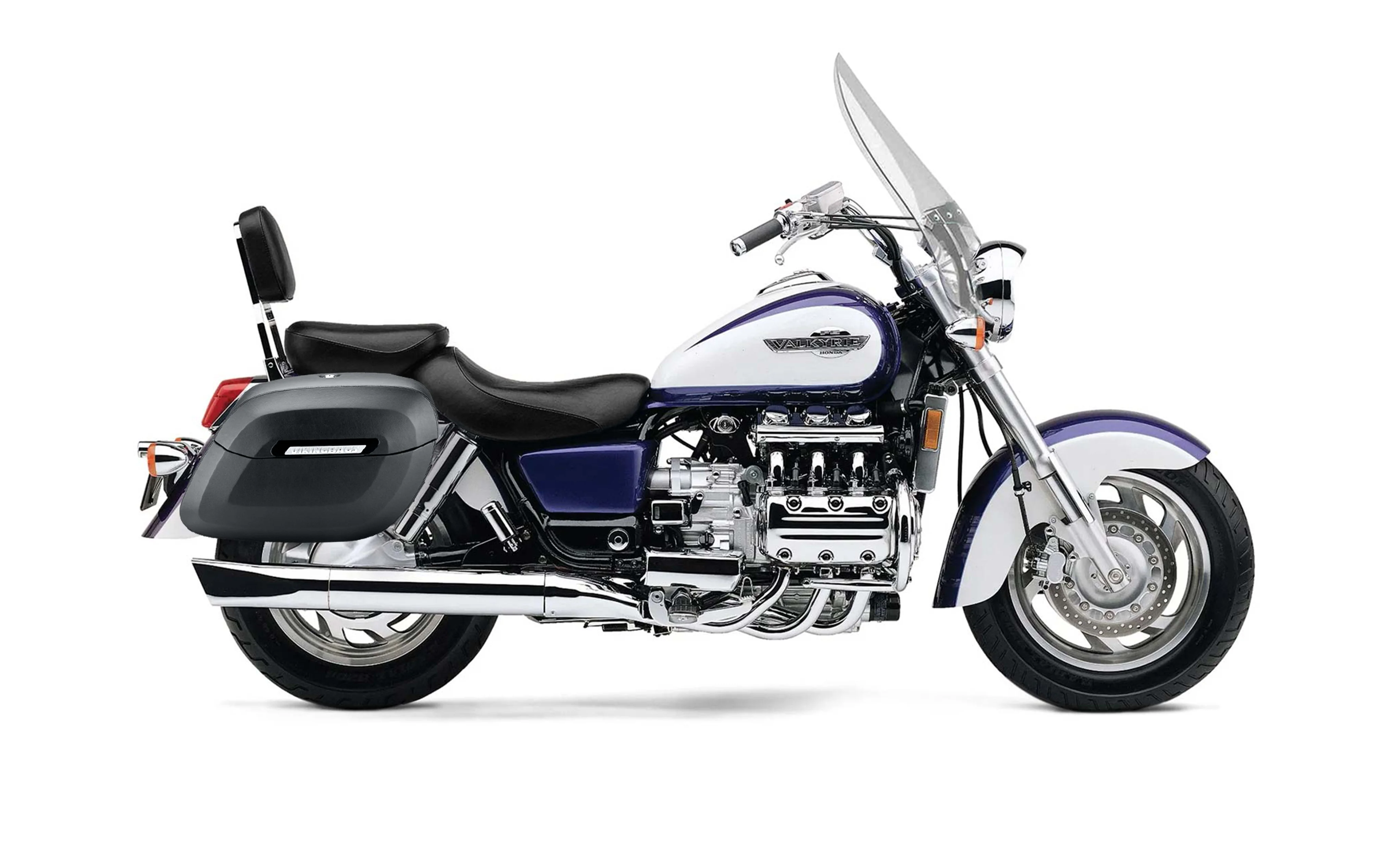 40L - Lamellar Raven XL Honda Valkyrie 1500 Tourer Matte Hard Saddlebags - Image 2