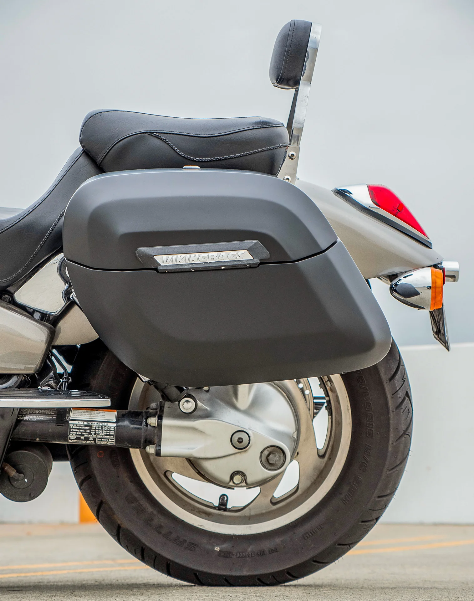 40L - Lamellar Raven XL Honda VTX 1800 F Matte Hard Saddlebags - Image 4