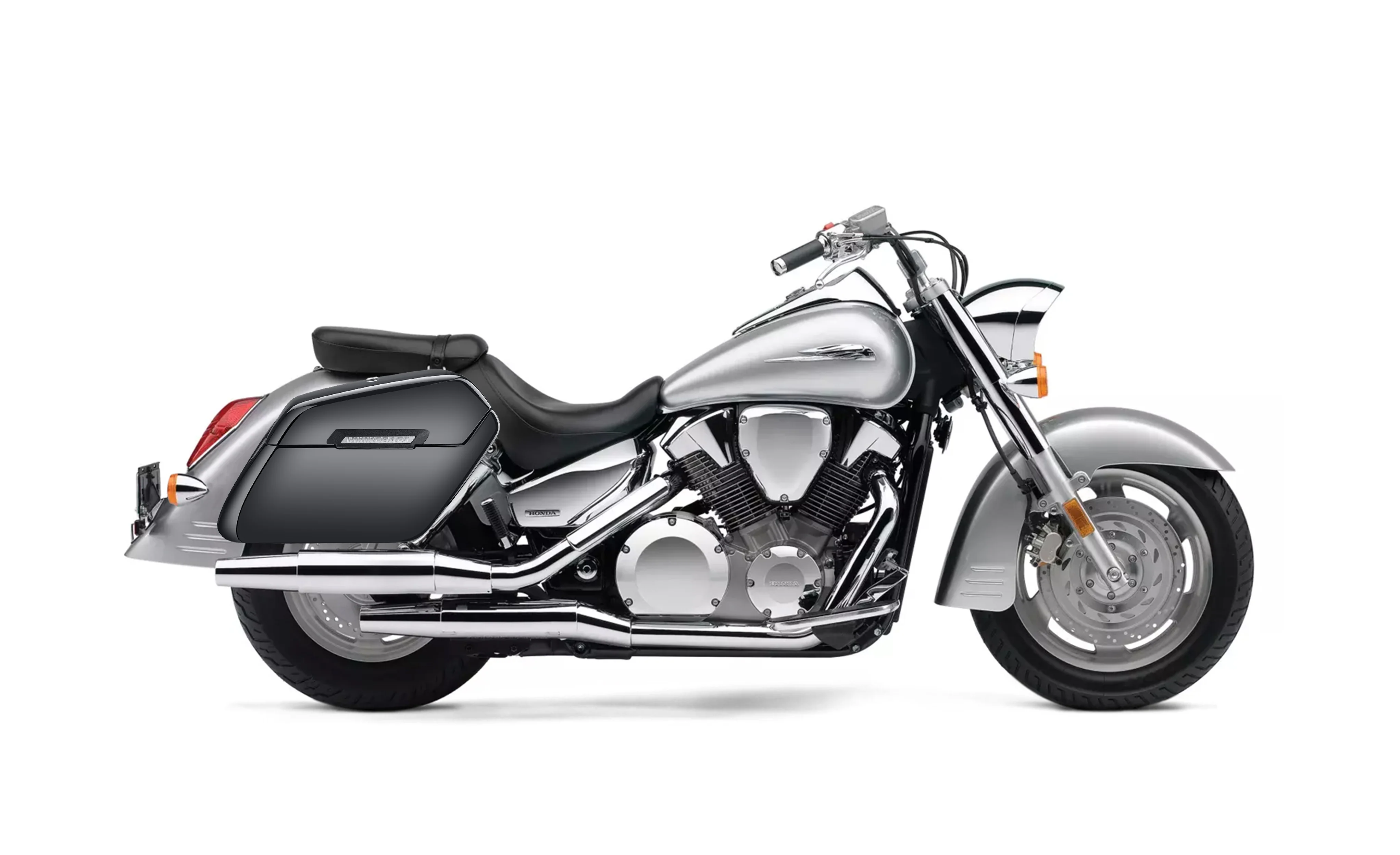 42L - Baldur XL Honda VTX 1300 S Sabre Painted Hard Saddlebags - Image 2