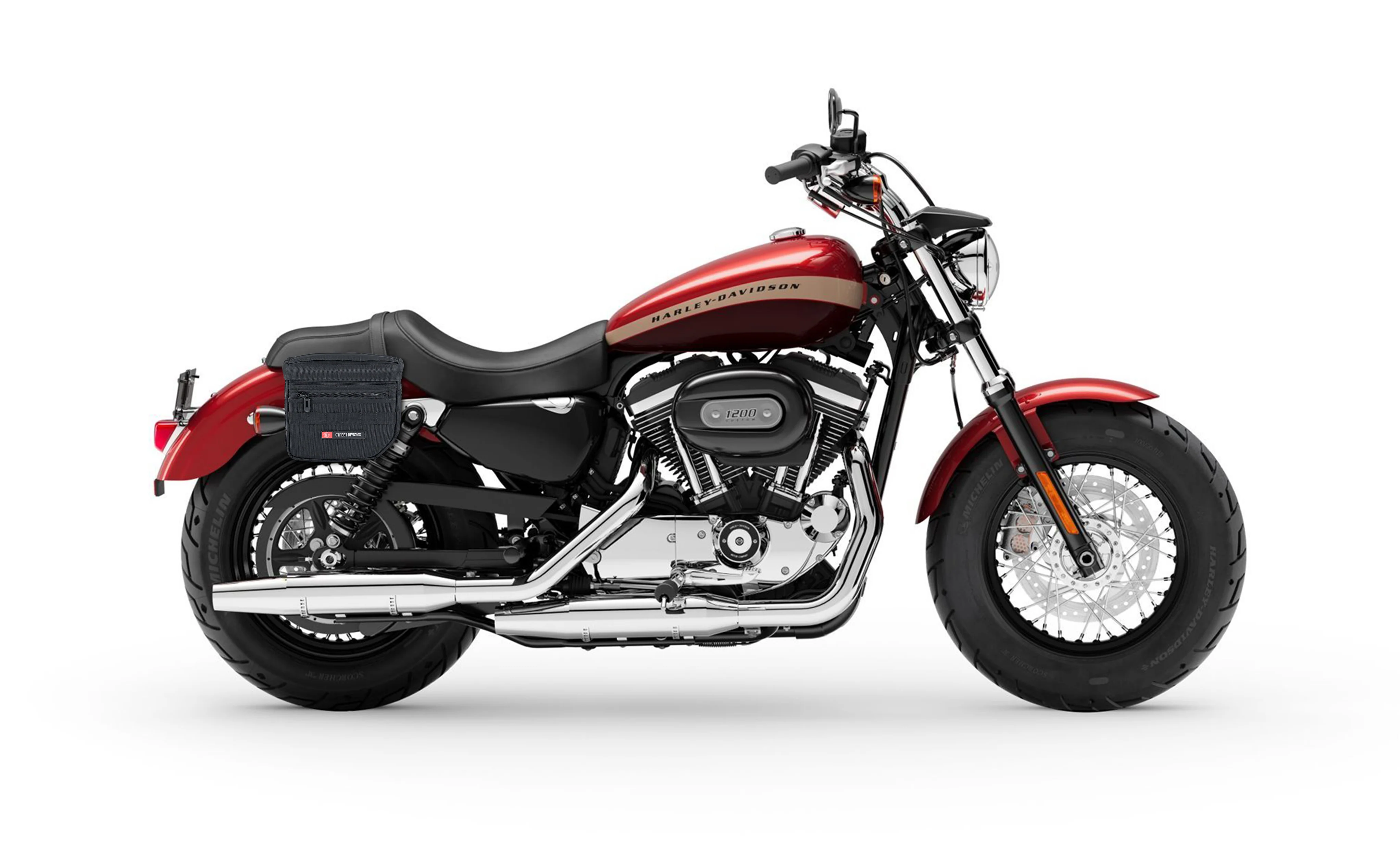 8L - Patriot Small Throw Over Saddlebags for Harley Sportster 1200 Custom XL1200C/XLH1200C - Image 3