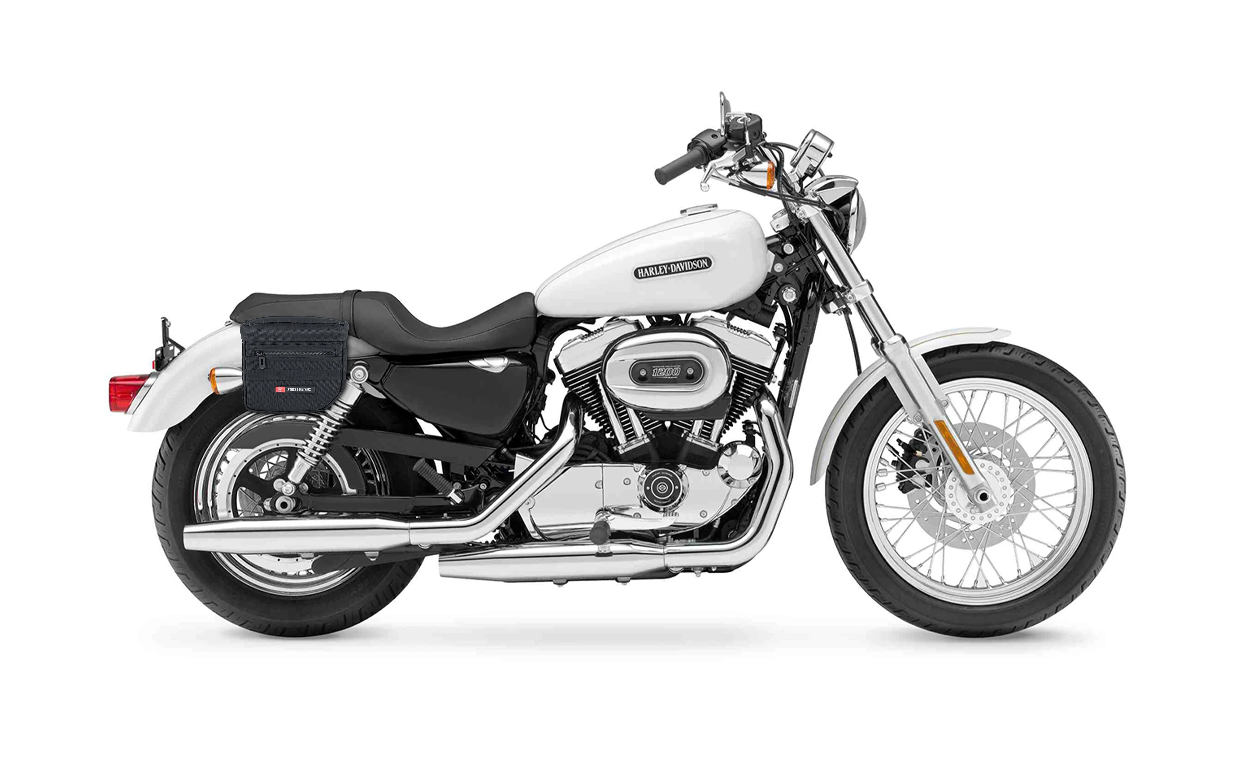 8L - Patriot Small Throw Over Saddlebags for Harley Sportster 1200 Low XL1200L - Image 3