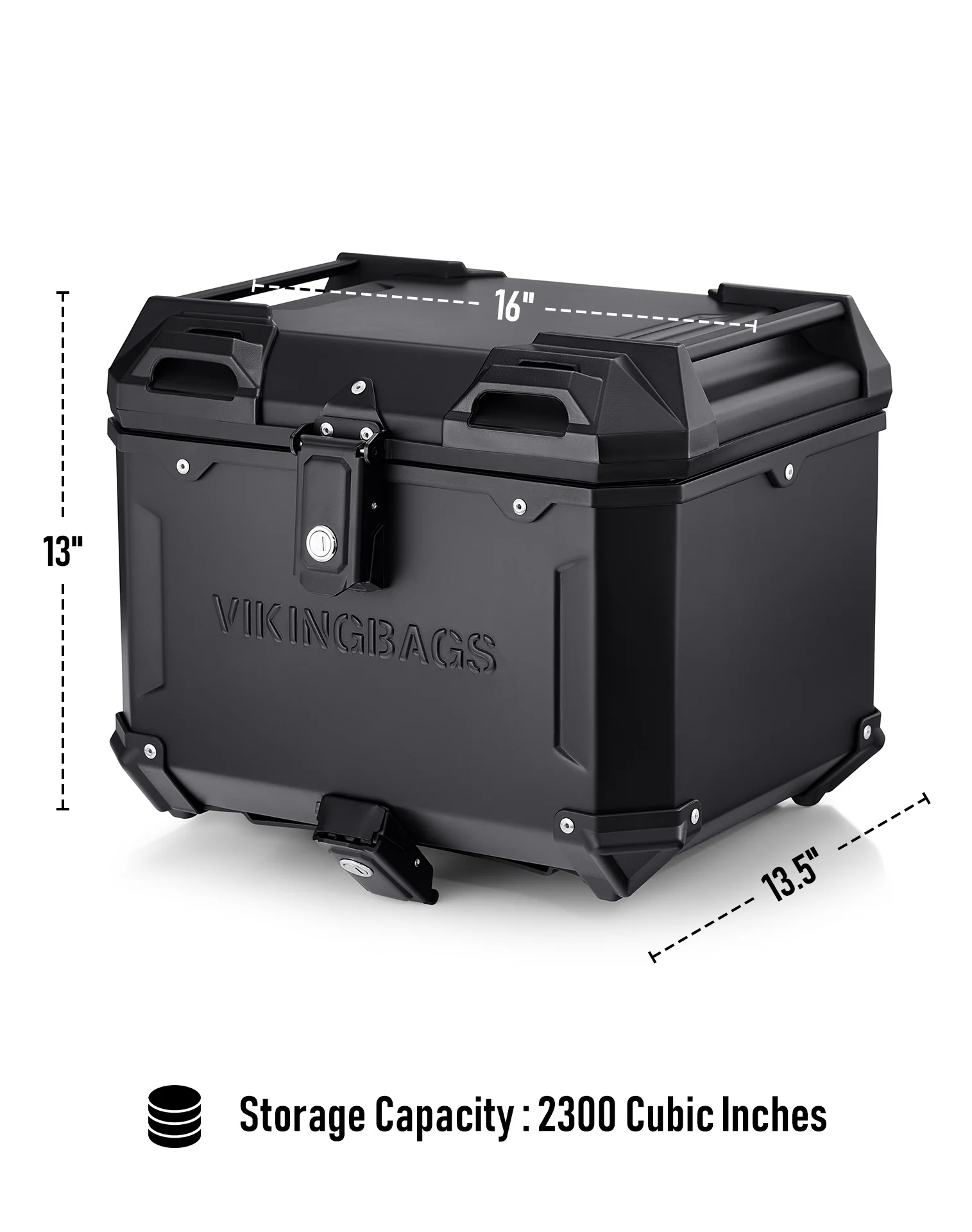 38L - Apex XL Kawasaki Versys 1000 Aluminum Top Case Black - Image 3