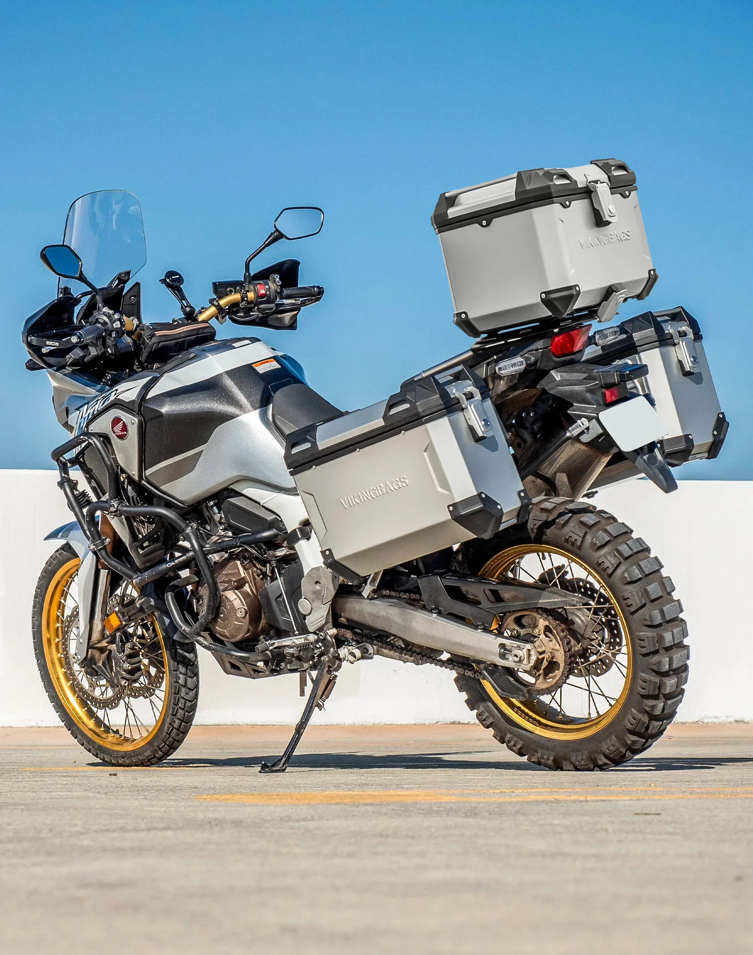 38L - Apex XL Honda CRF1000L Africa Twin/Adv Sports Aluminum Top Case Silver - Image 3