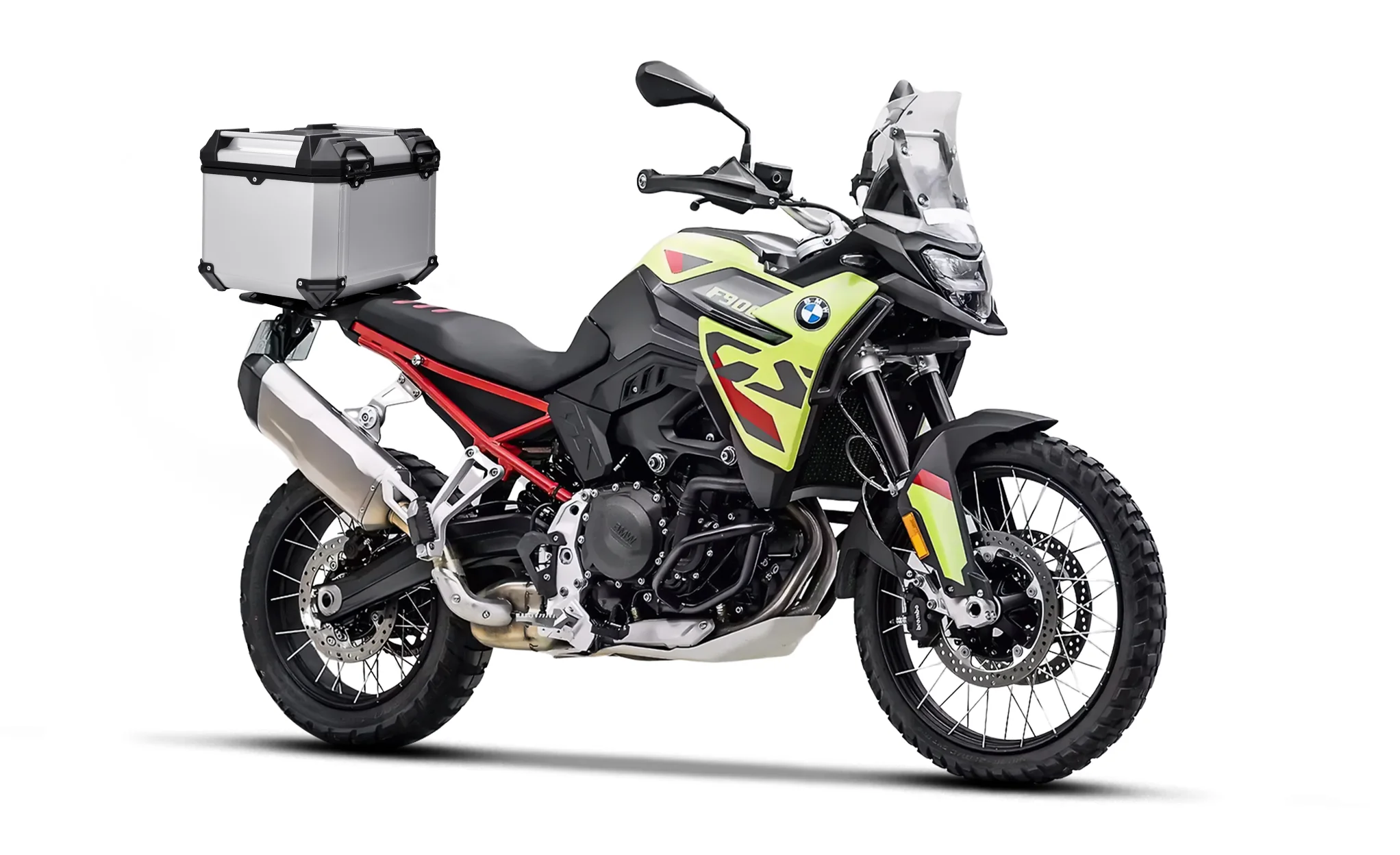 38L - Apex XL BMW F 900 GS Aluminum Top Case Silver - Image 2