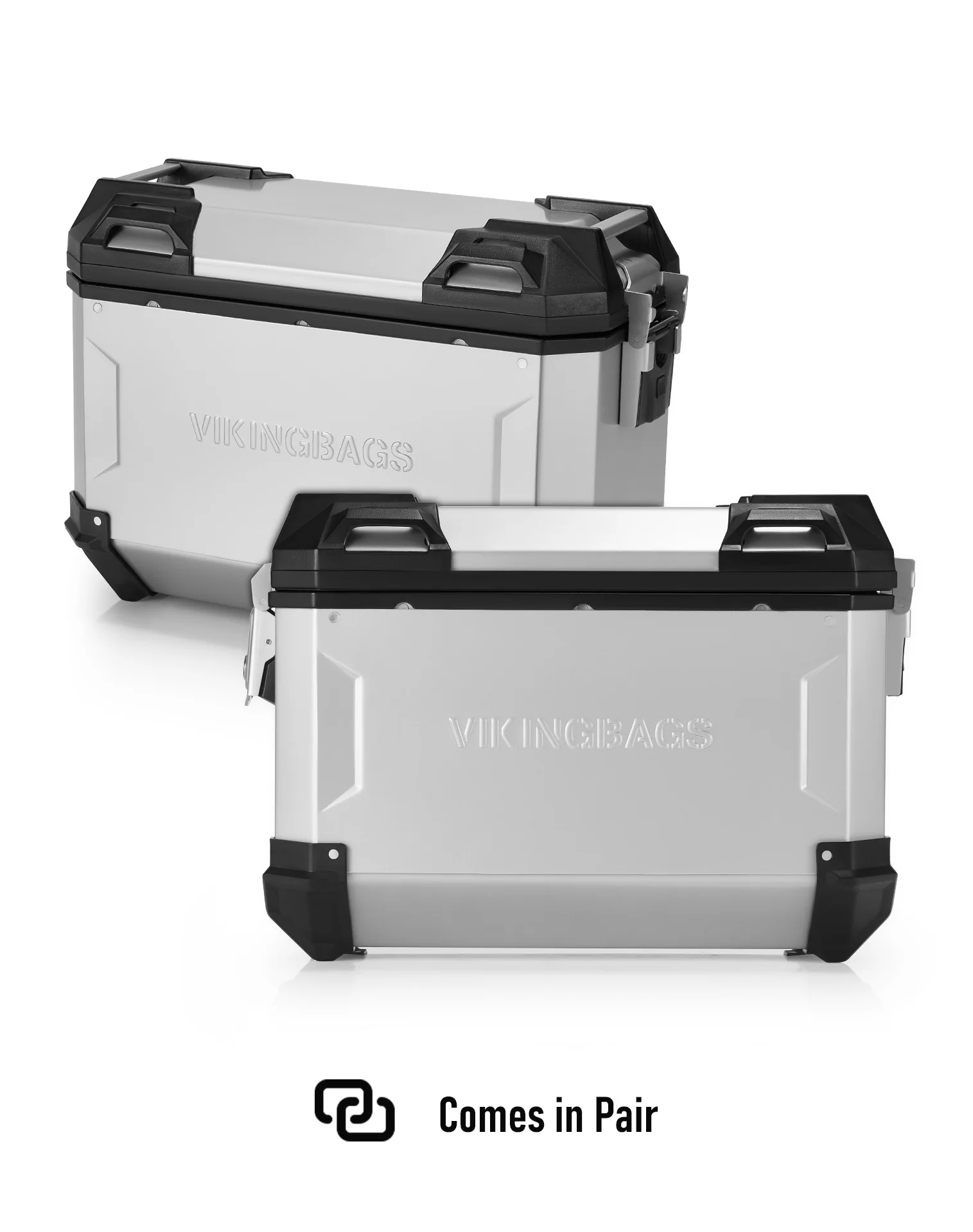 45L - Apex XL BMW R 1300 GS Aluminum Side Cases Silver - Image 5