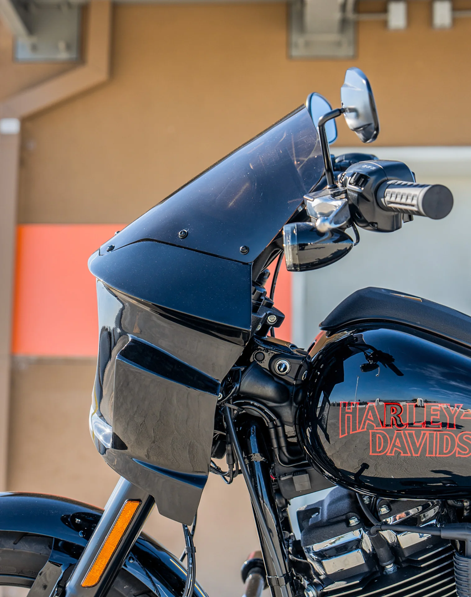 Viking Darkin Motorcycle Fairing For Harley Softail Low Rider S FXLRS Gloss Black - Image 6