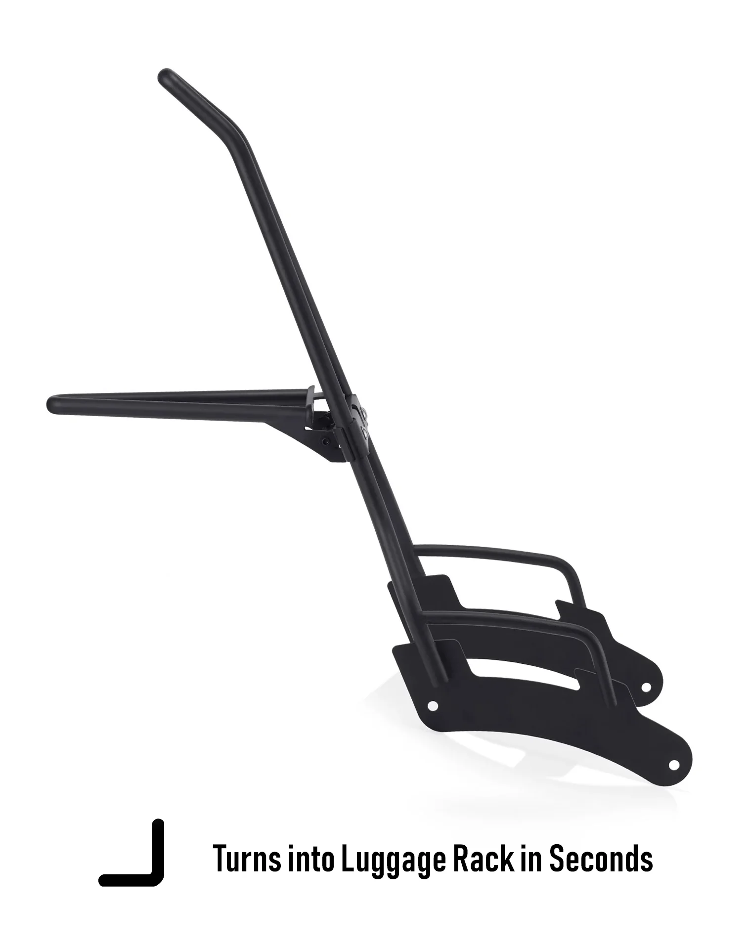 Iron Born Blade 25" Indian Super Chief Limited (2022+) Sissy Bar with Foldable Luggage Rack Matte Black - Image 9