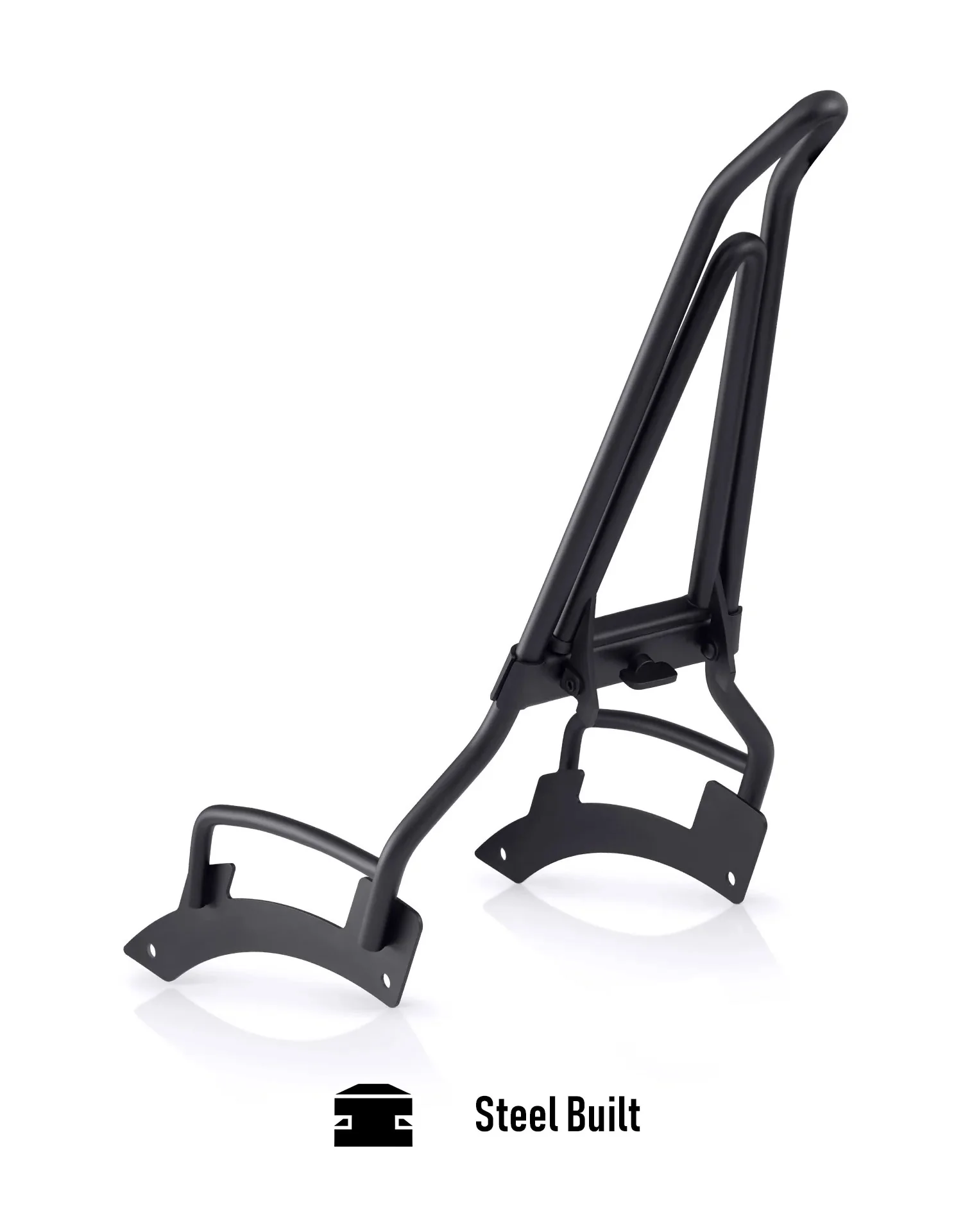 Iron Born Blade 25" Indian Scout Sixty Classic 2025+ Sissy Bar with Foldable Luggage Rack Matte Black - Image 6