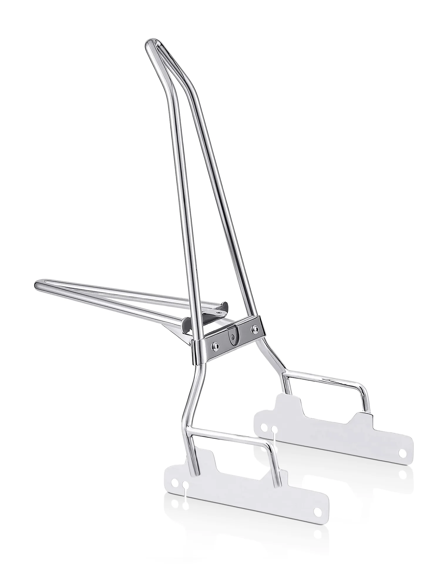 Iron Born Blade 25" Sissy Bar with Foldable Luggage Rack for Harley Dyna Super Glide Custom FXDC/I Chrome