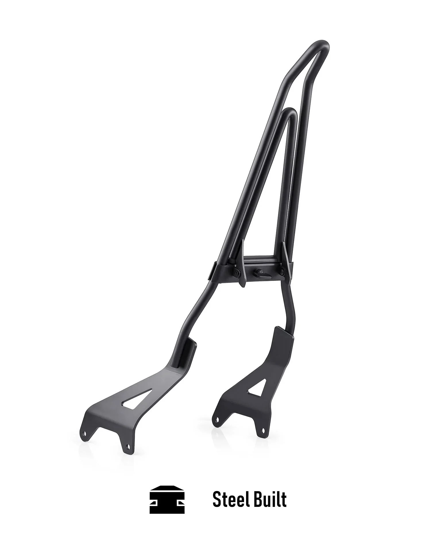 Iron Born Blade 25" Yamaha Bolt Sissy Bar with Foldable Luggage Rack Matte Black - Image 8