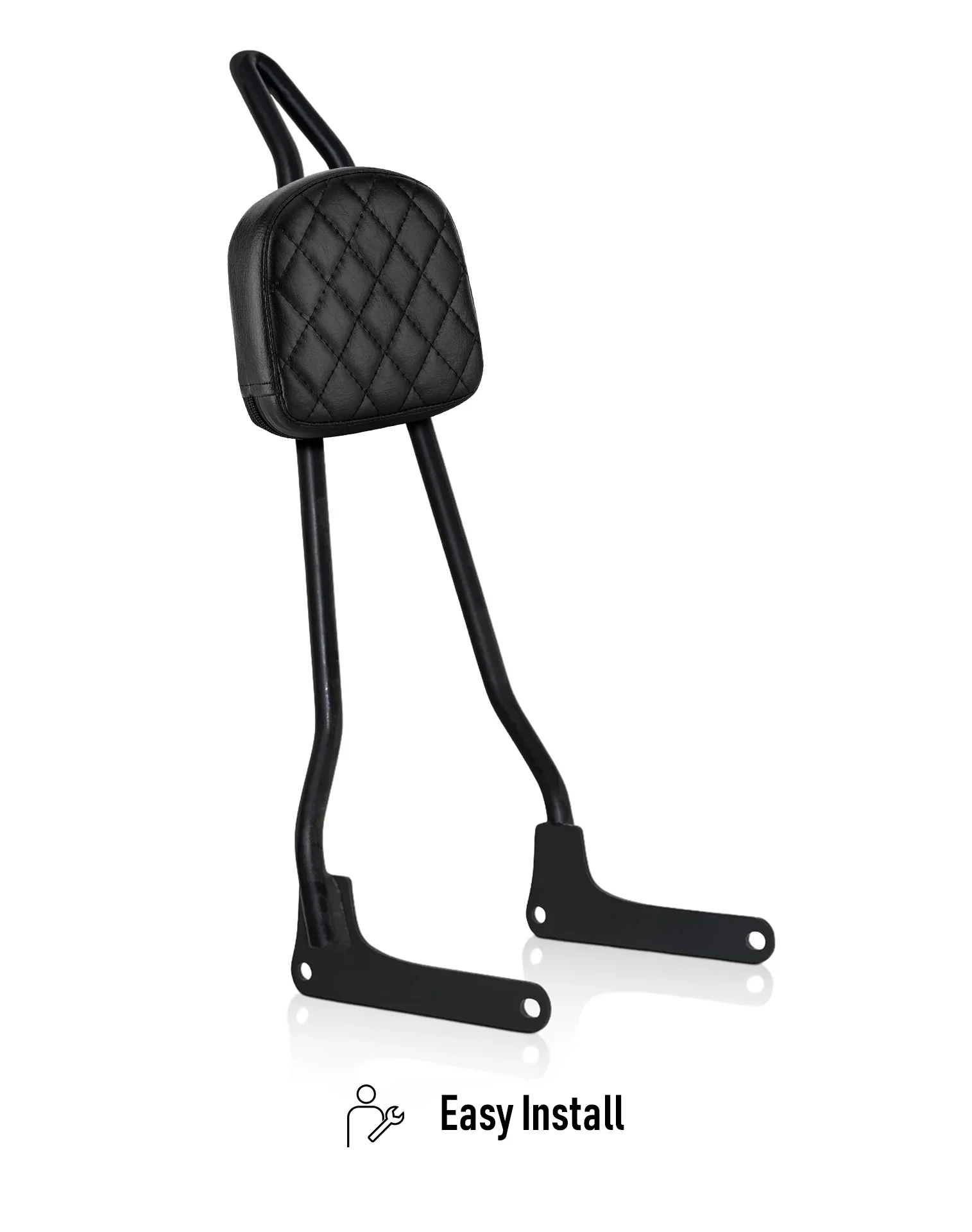 Viking Iron Born Diamond Stitch Leather Short Motorcycle Sissy Bar Pad for Harley Davidson - Image 6