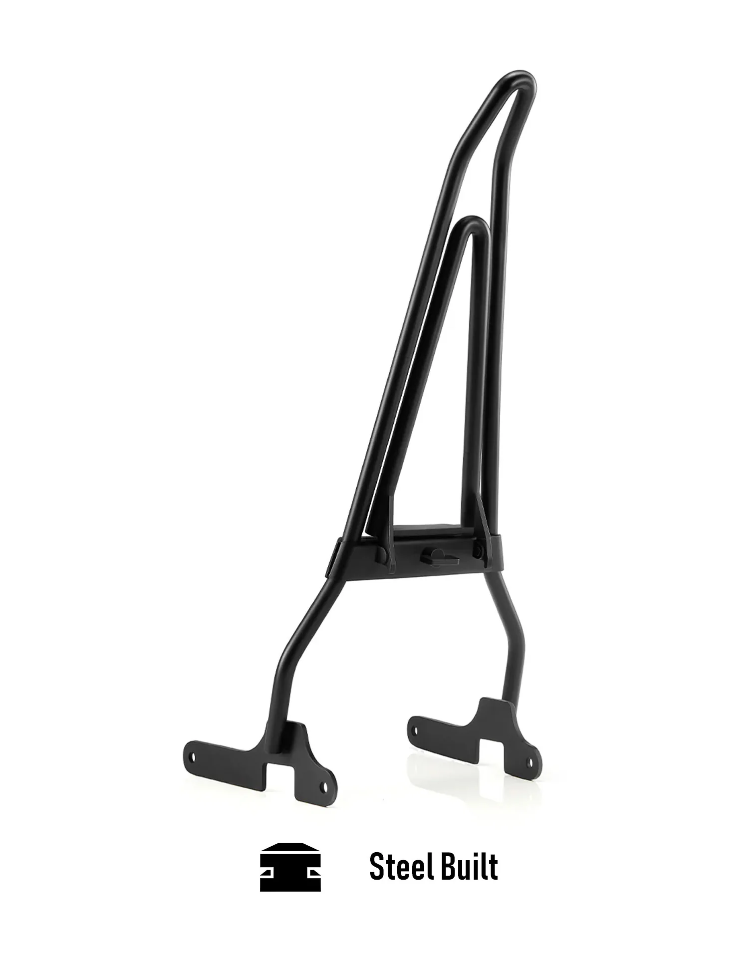 Iron Born Blade 25" Sissy Bar with Foldable Luggage Rack for Harley Sportster 1200 Low XL1200L Matte Black - Image 7