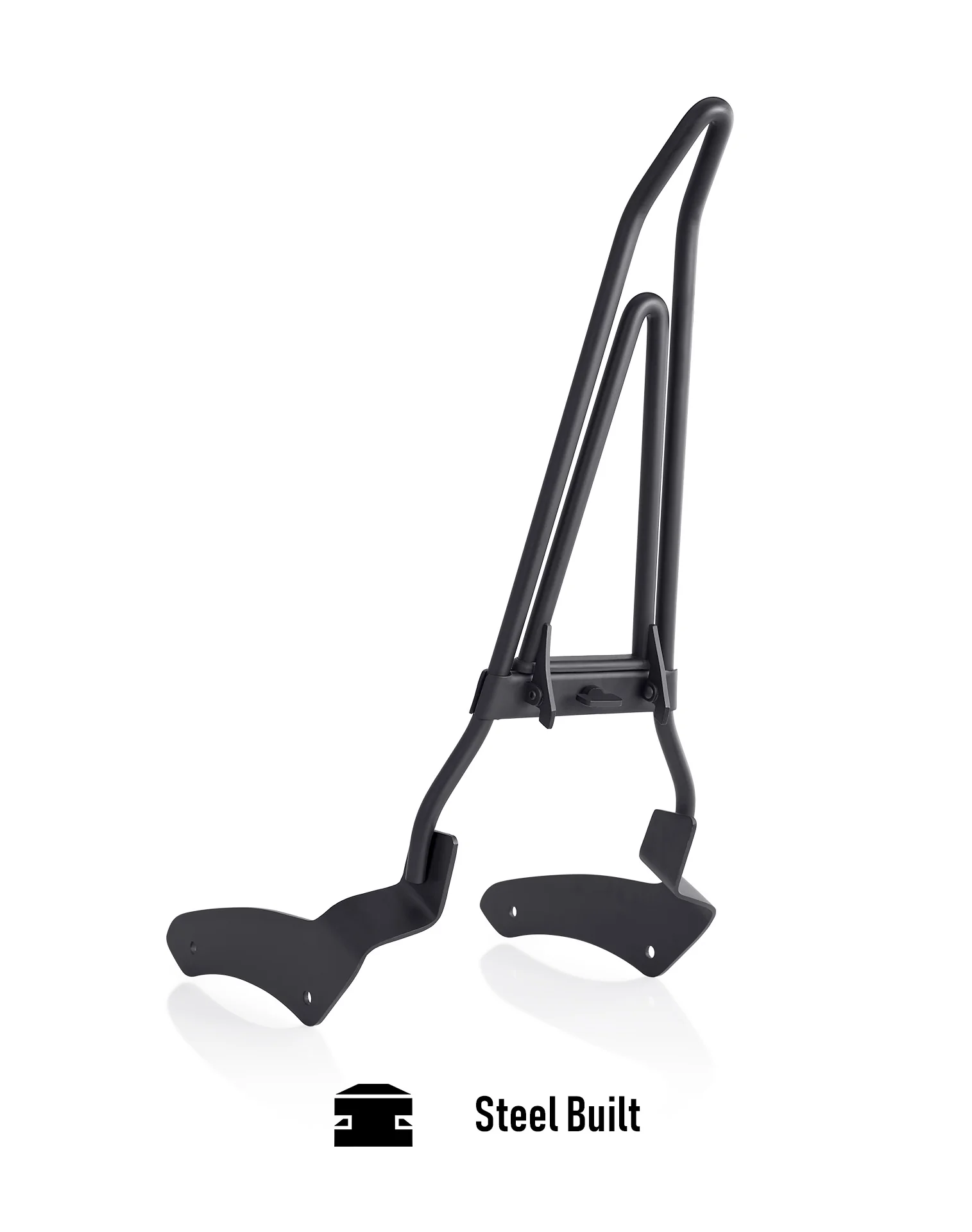 Iron Born Blade 25" Sissy Bar with Foldable Luggage Rack for Kawasaki Vulcan 900 Custom, VN900C Matte Black - Image 8