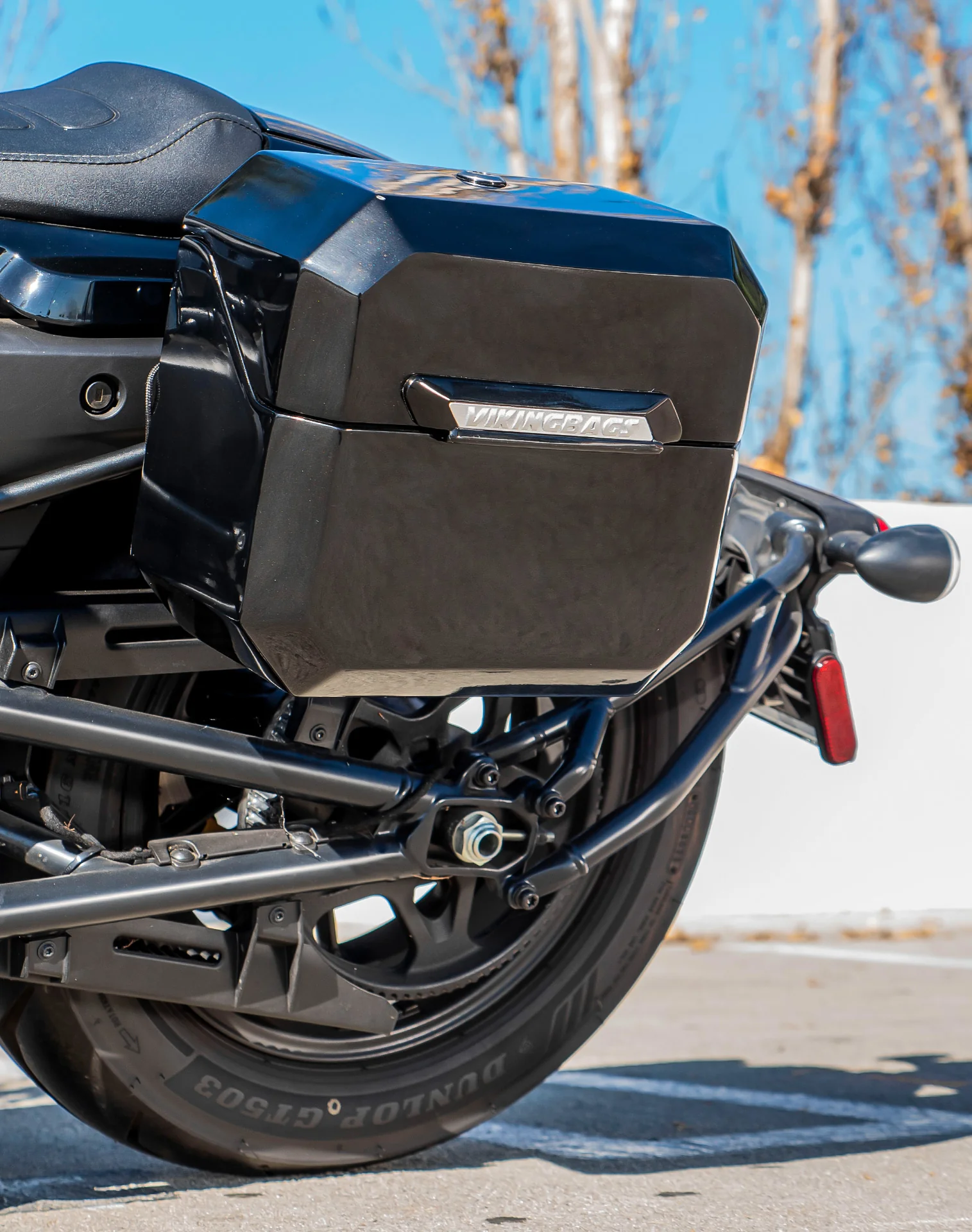 10L - Outlaw Quick Mount Small Harley Sportster S (RH1250S) Painted Hard Solo Saddlebag (Left Only) - Image 4