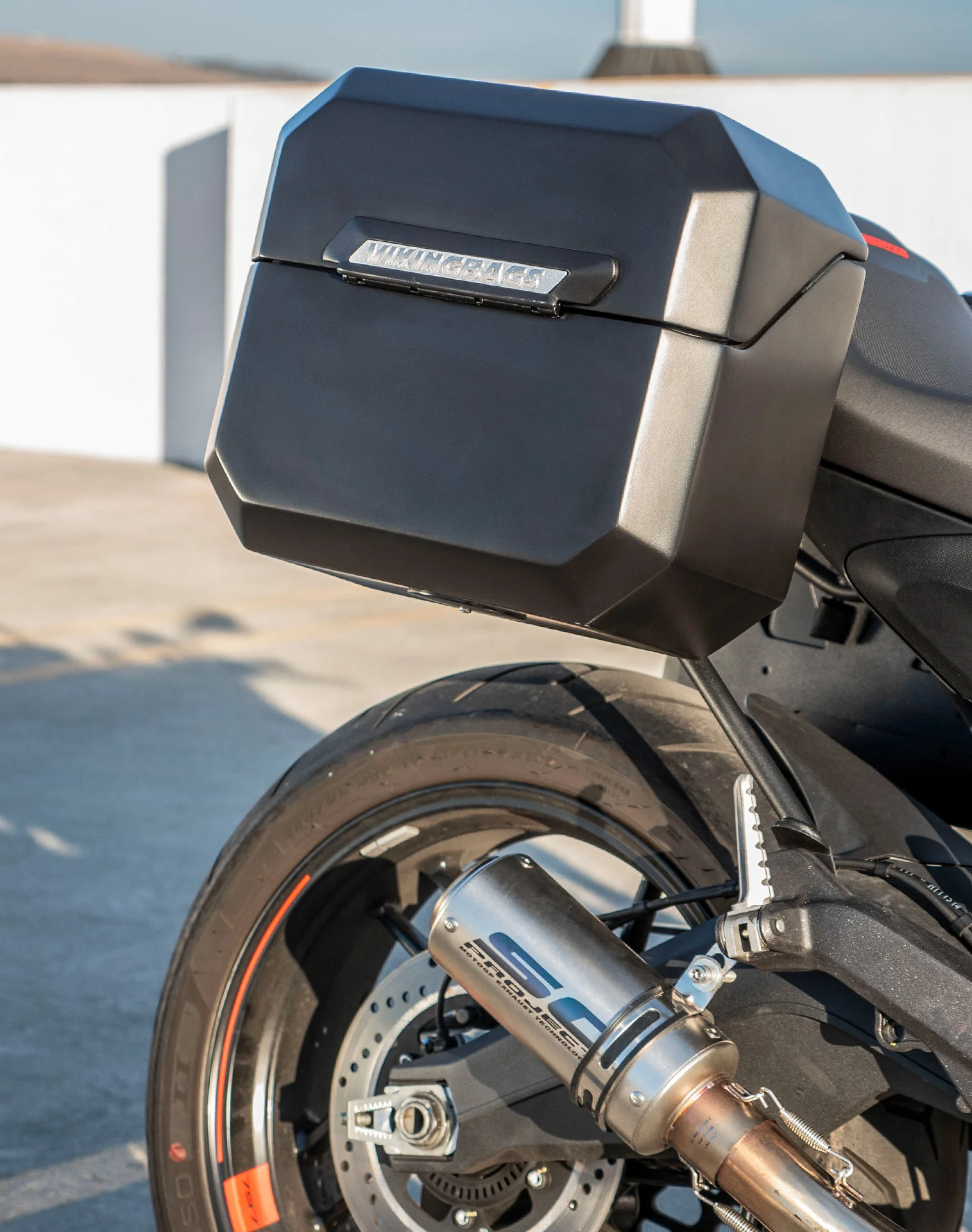 20L - Outlaw Quick-Mount Small Ducati Monster 797 Matte Hard Saddlebags - Image 5