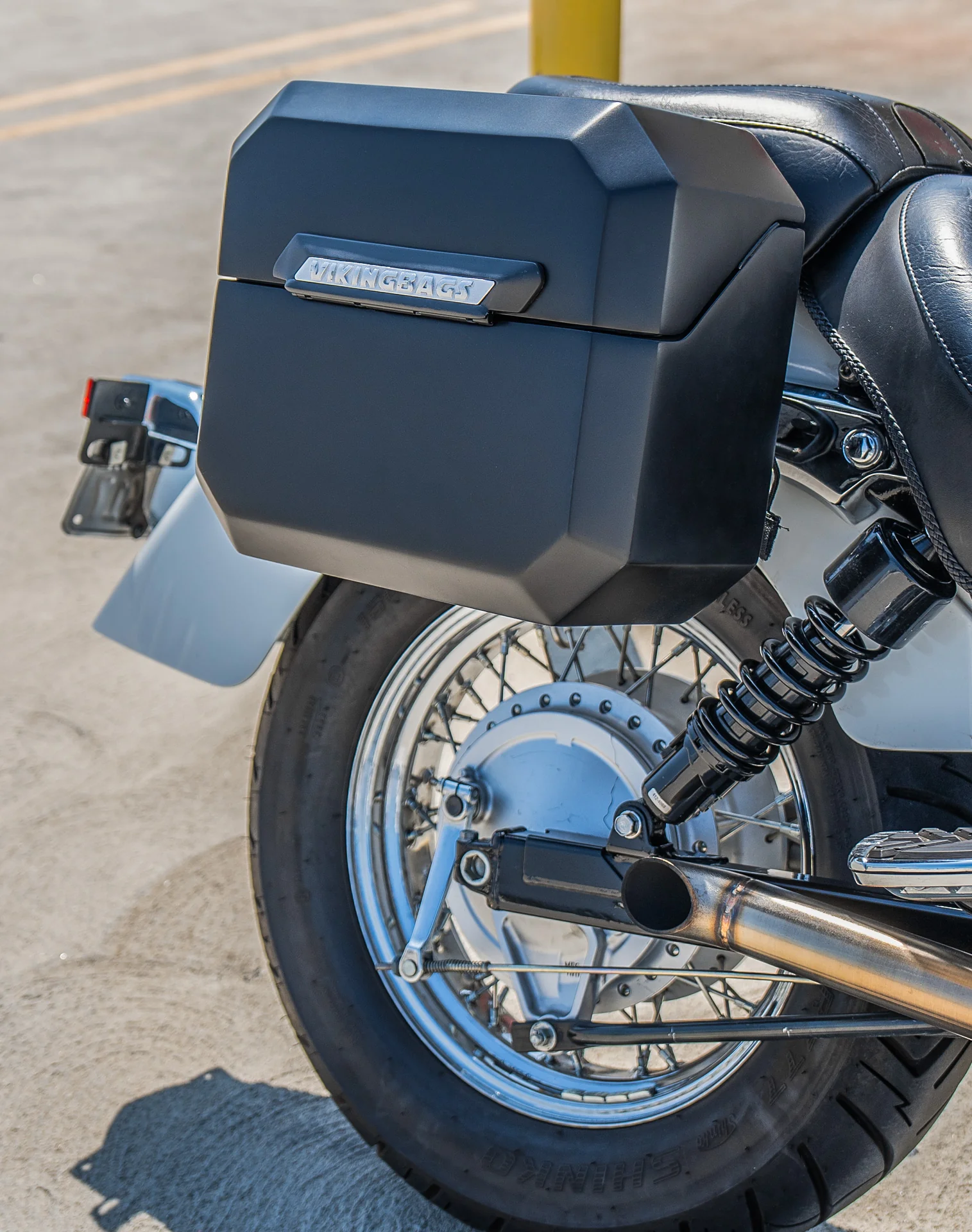 20L - Outlaw Quick-Mount Small Honda 750 Shadow Aero Matte Hard Saddlebags - Image 5