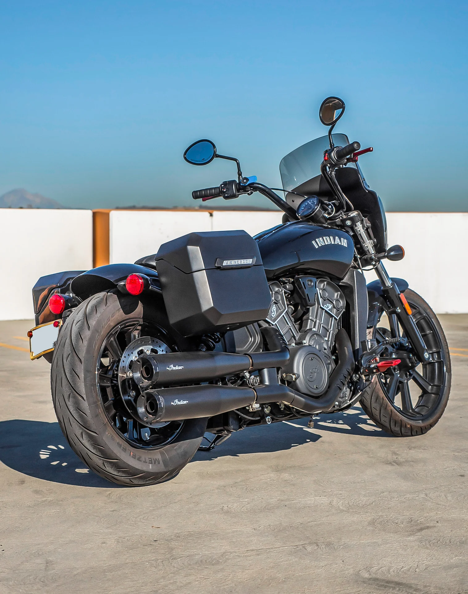 20L - Outlaw Quick-Mount Small Indian Scout Bobber Twenty Matte Hard Saddlebags - Image 3