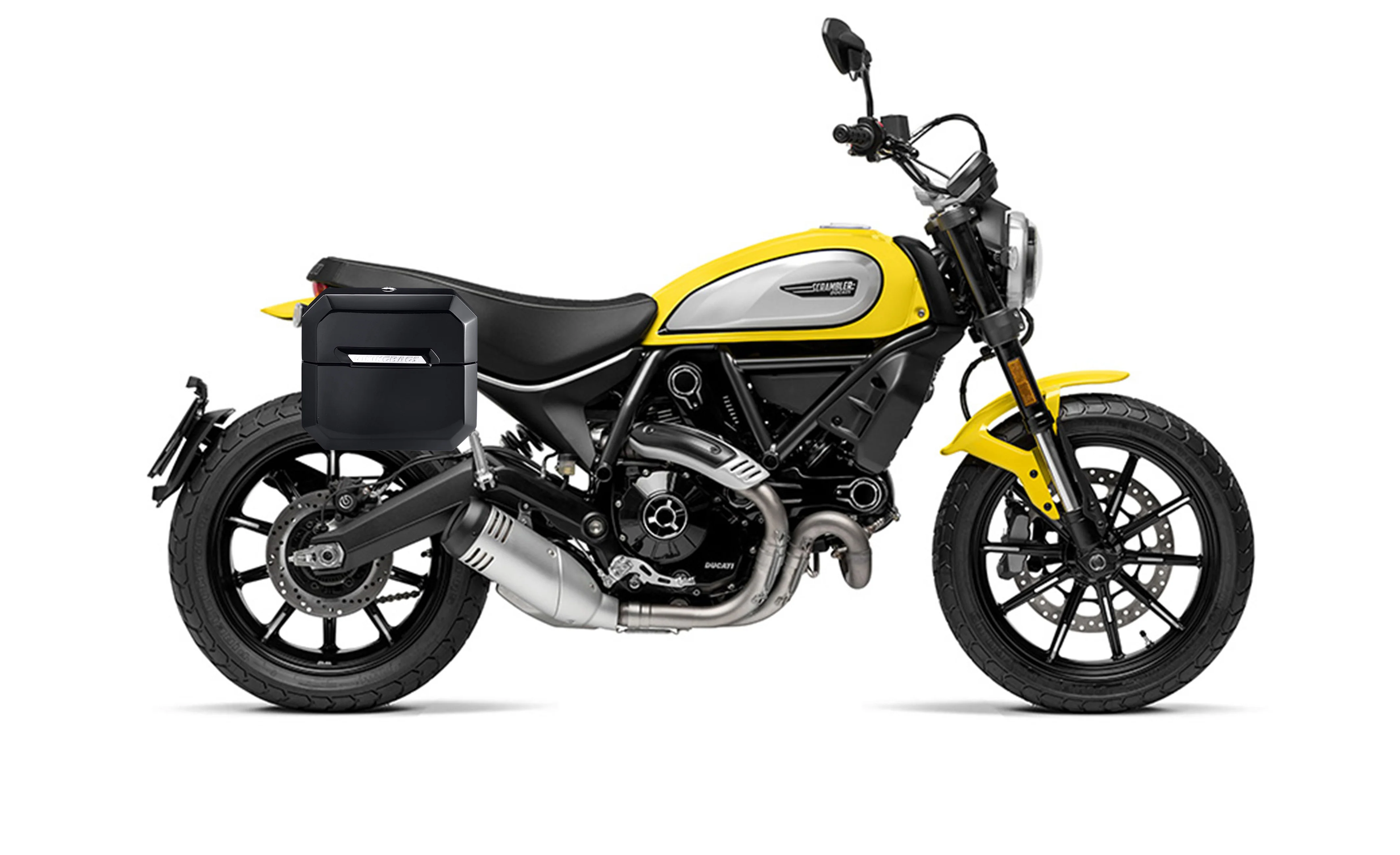20L - Outlaw Quick-Mount Small Ducati Scrambler (2018-2022) Painted Hard Saddlebags - Image 2