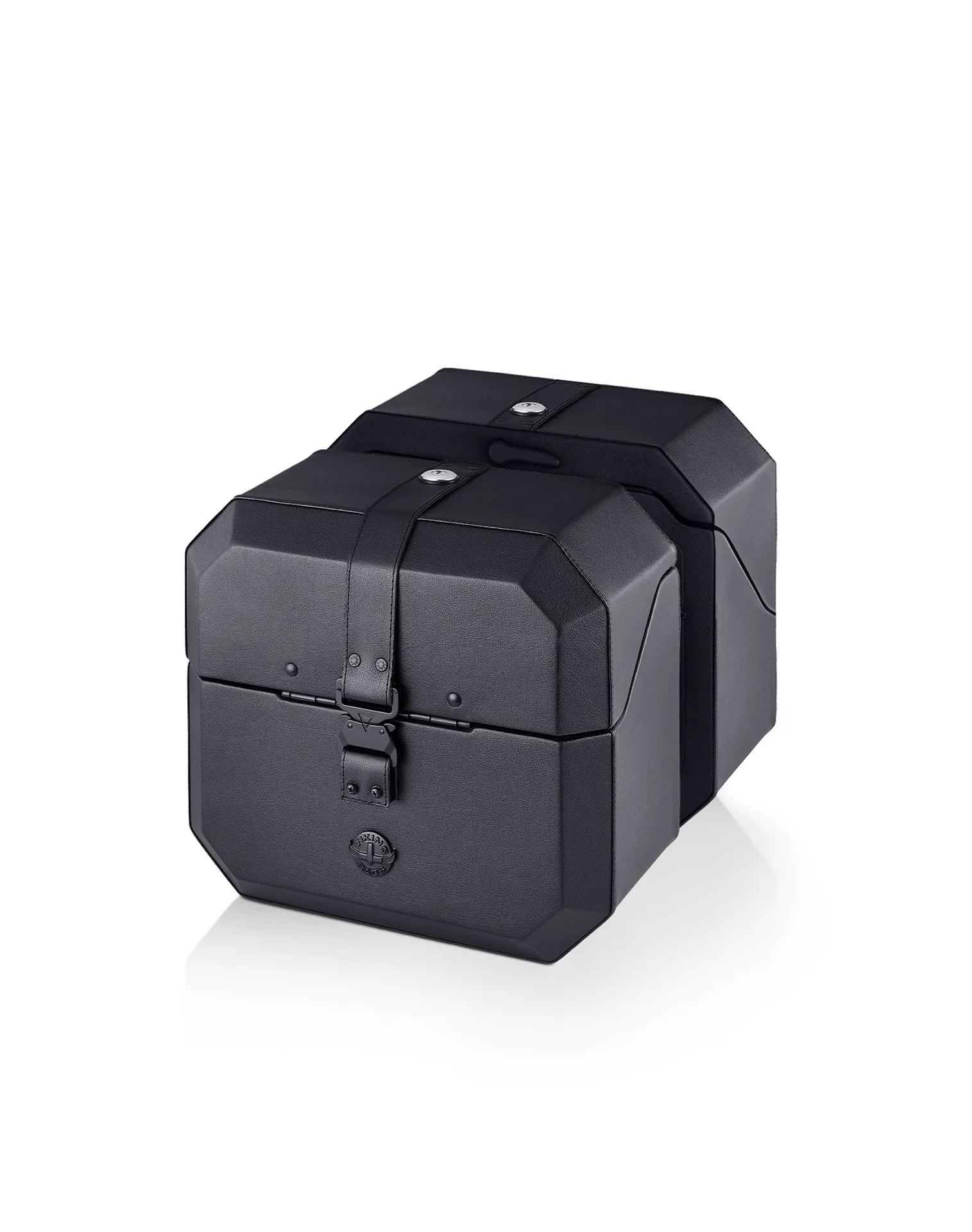 20L - Outlaw Quick-Mount Small Harley Softail Breakout FXBR/S Leather Wrapped Hard Saddlebags