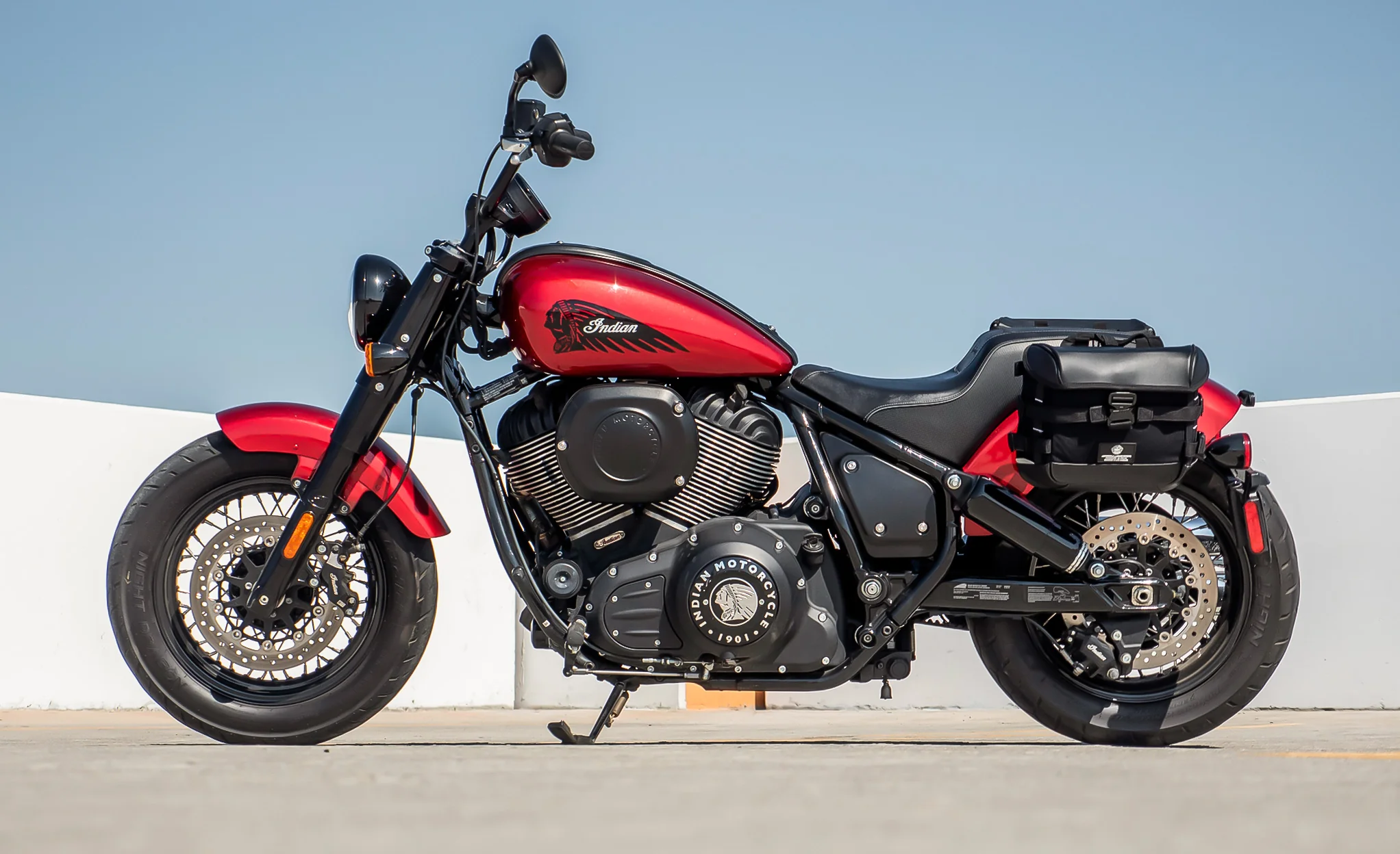 10L - Incognito Quick Mount Small Indian Chief Bobber Dark Horse Solo Saddlebag (Left Only) - Image 2