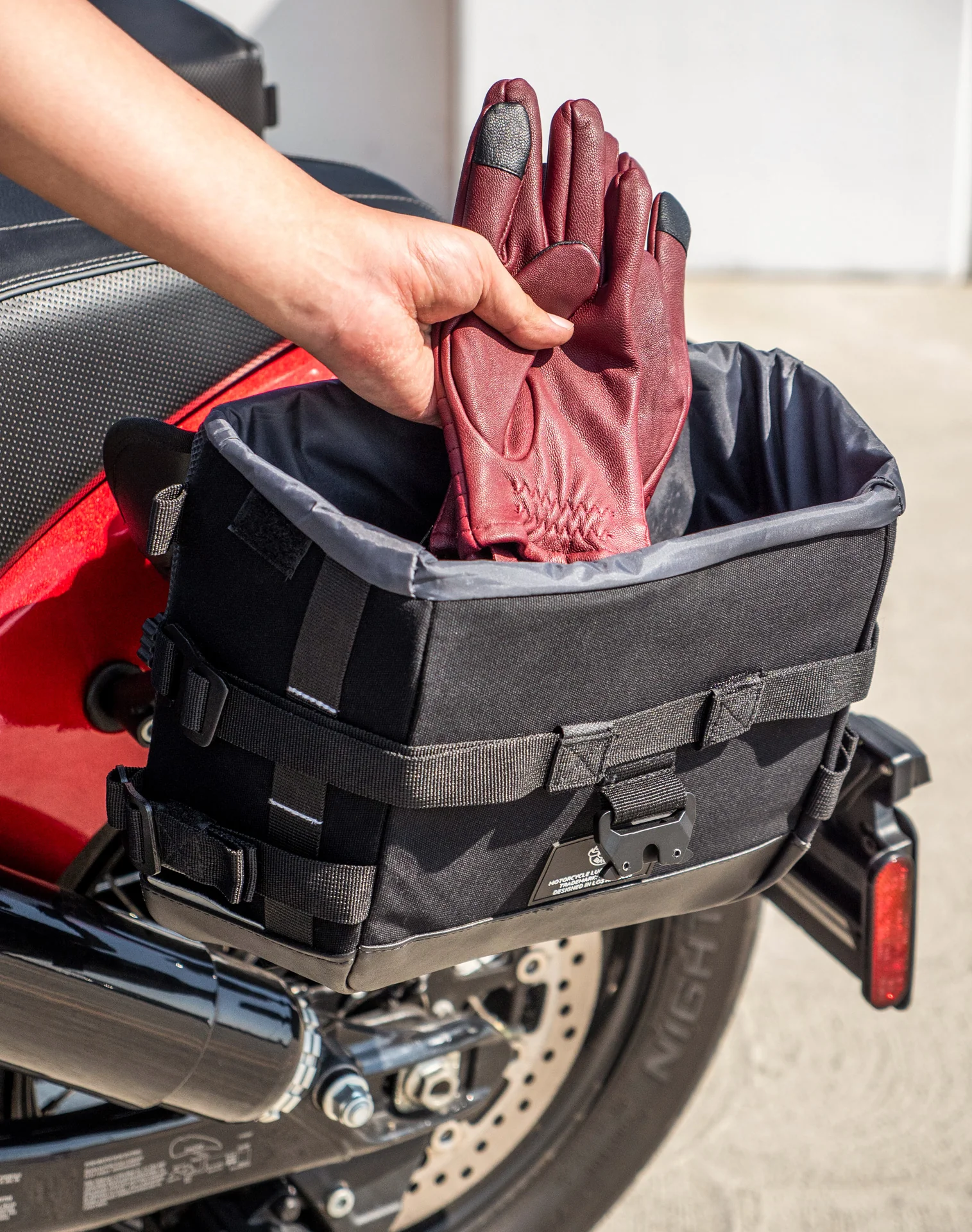 10L - Incognito Quick Mount Small Indian Super Chief Solo Saddlebag (Left Only) - Image 6