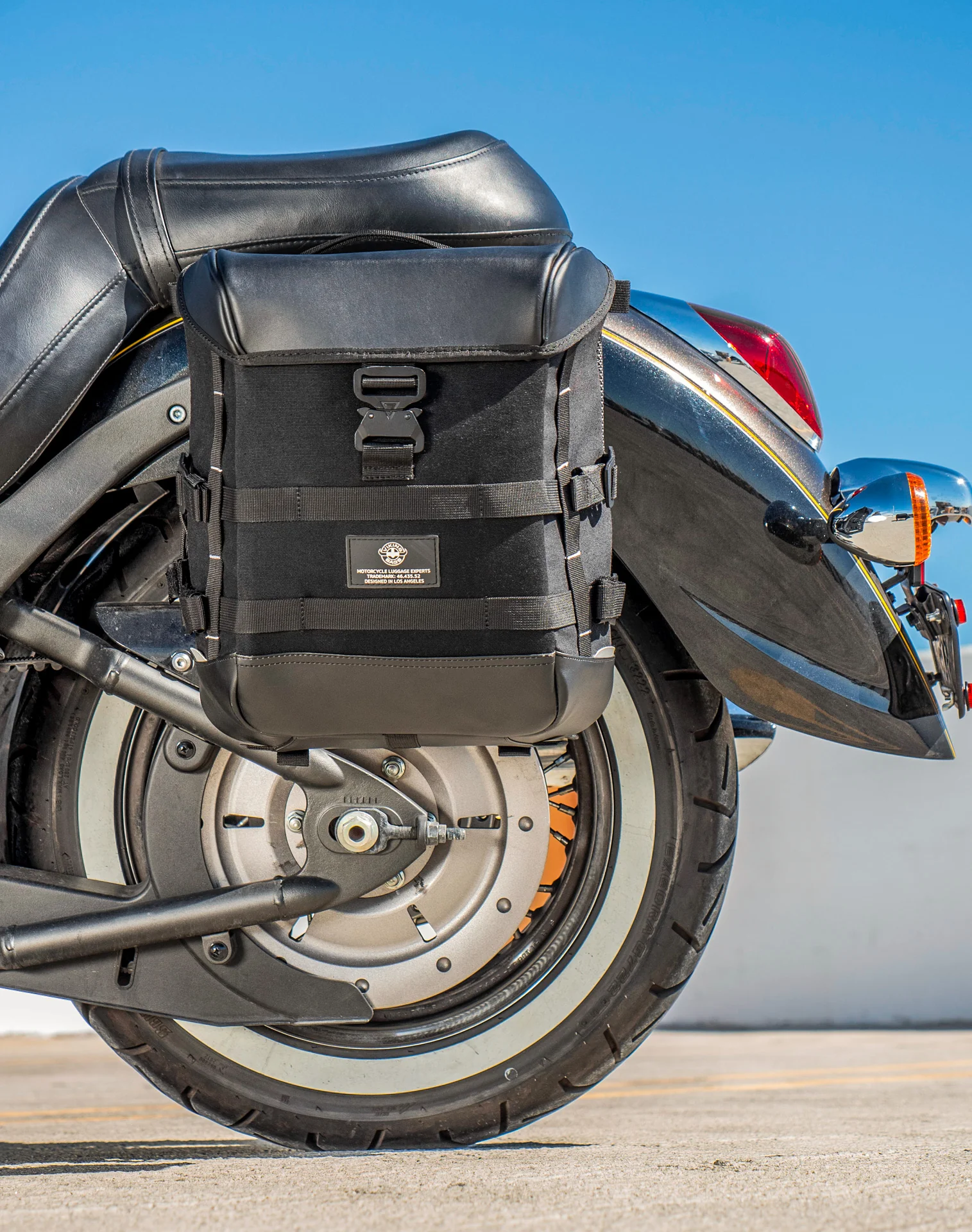 15L - Incognito Quick Mount Medium Kawasaki Vulcan 900 Classic VN900 Solo Saddlebag (Left Only) - Image 4