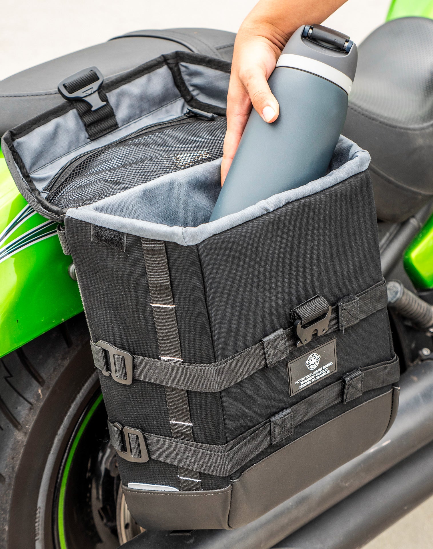 15L - Incognito Quick Mount Medium Kawasaki Vulcan 900 Custom VN900C Solo Saddlebag (Right Only) - Image 6