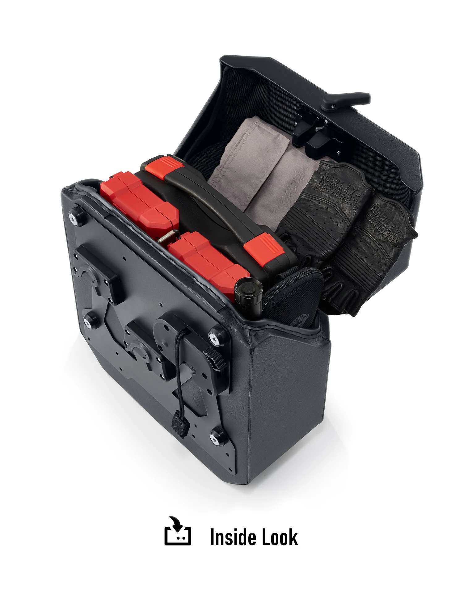 15L - Outlaw Quick Mount Medium Harley Sportster 1200 Low XL1200L Hard Solo Saddlebag (Left Only) - Image 12