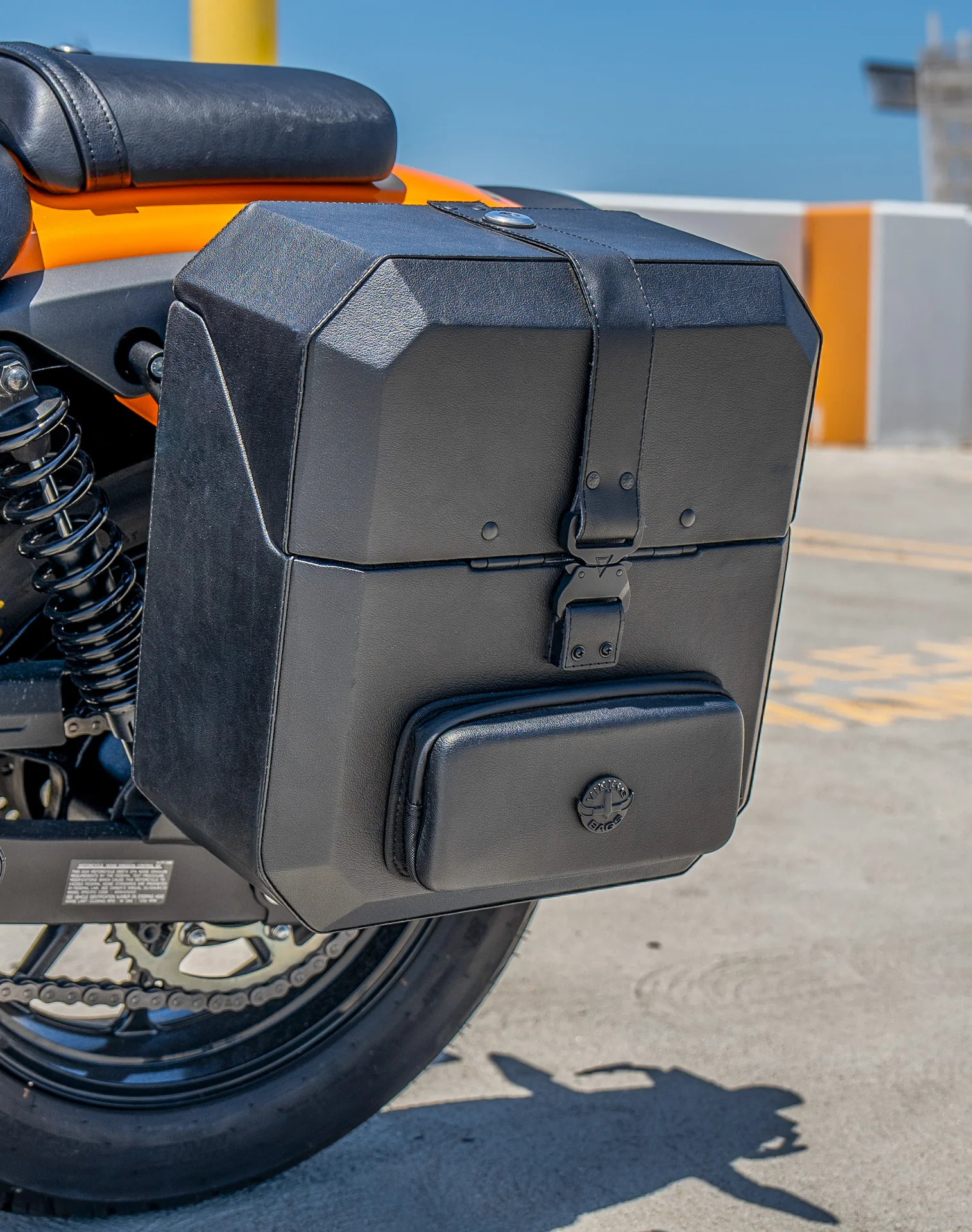 15L - Outlaw Quick Mount Medium Kawasaki Eliminator 450 Hard Solo Saddlebag (Left Only) - Image 5