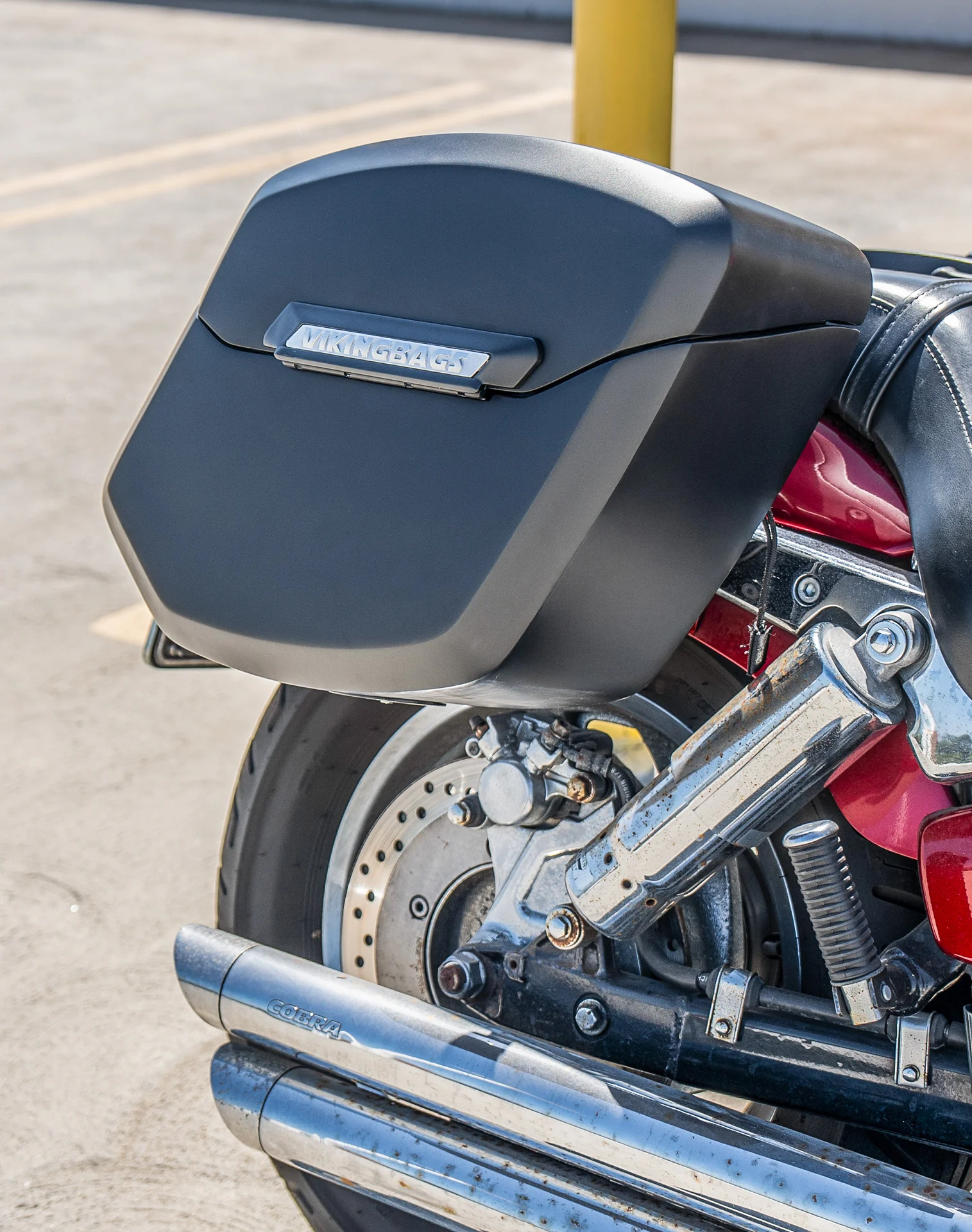24L - Ironclad Quick-Mount Medium Honda VTX 1300 C Matte Hard Saddlebags - Image 5