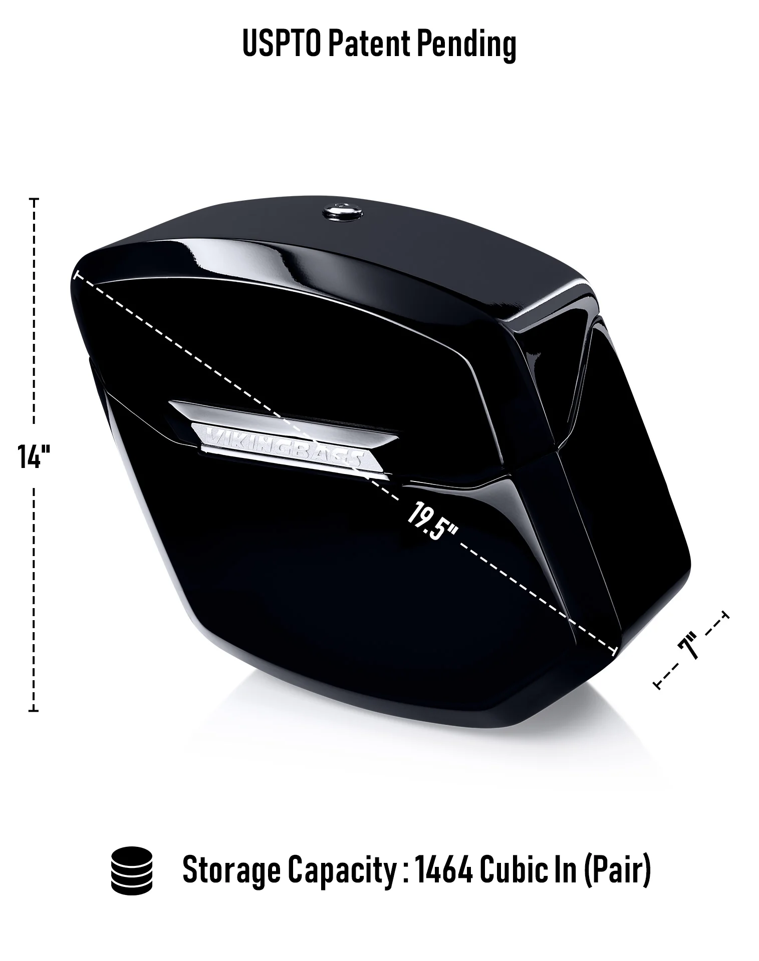 24L - Ironclad Quick-Mount Medium Honda VTX 1300 C Painted Hard Saddlebags - Image 7