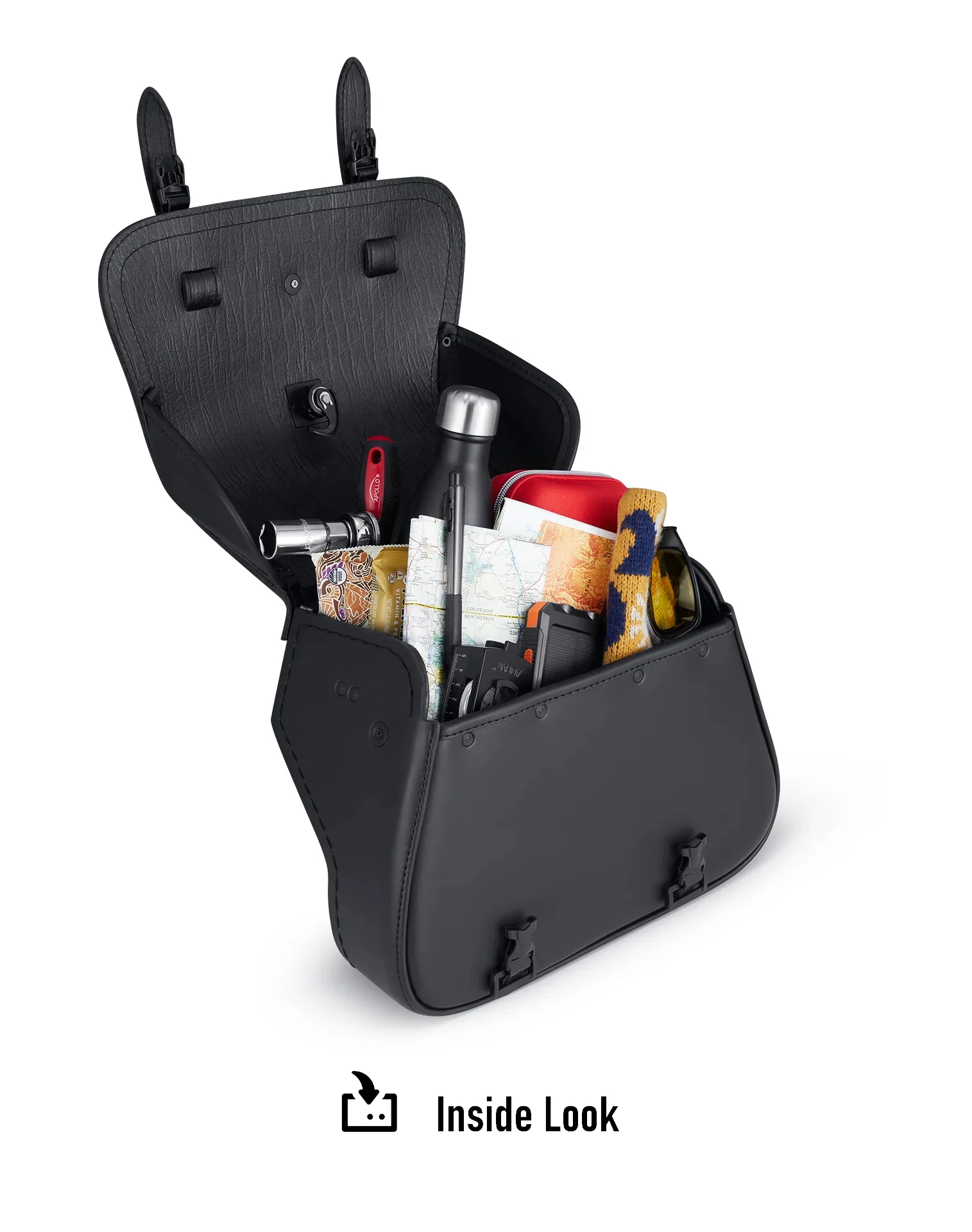25L - SpiritBlade Large Indian Scout Classic 2025+ Leather Motorcycle Saddlebags - Image 7