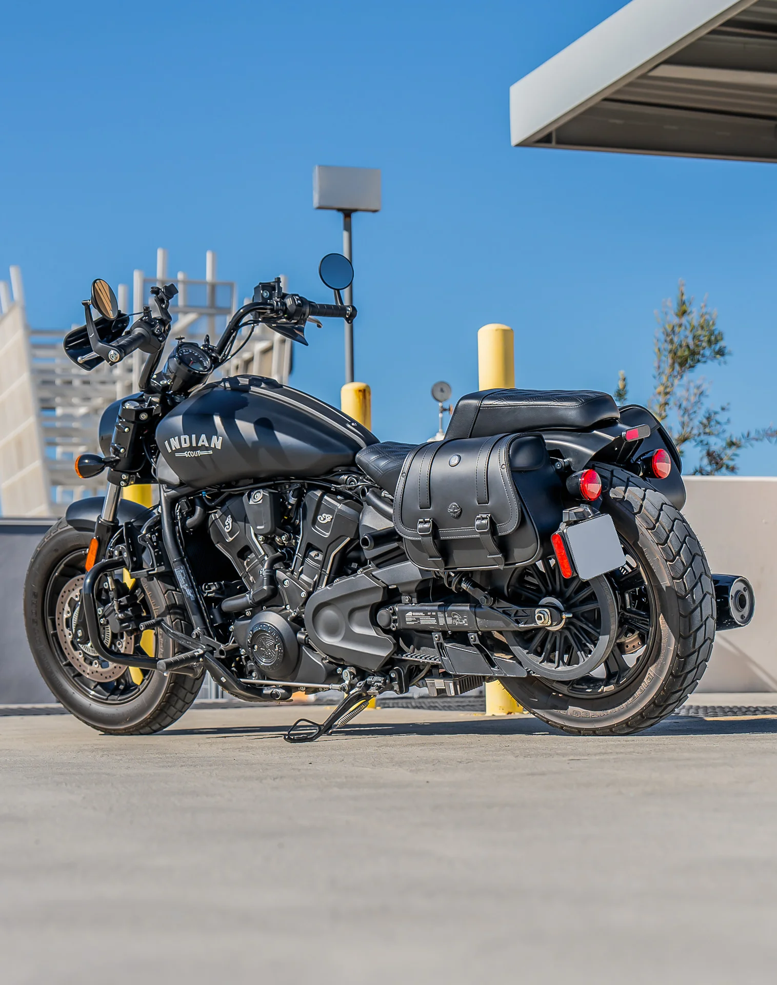 25L - SpiritBlade Large 2025+ Indian Sport Scout Leather Motorcycle Saddlebags - Image 3