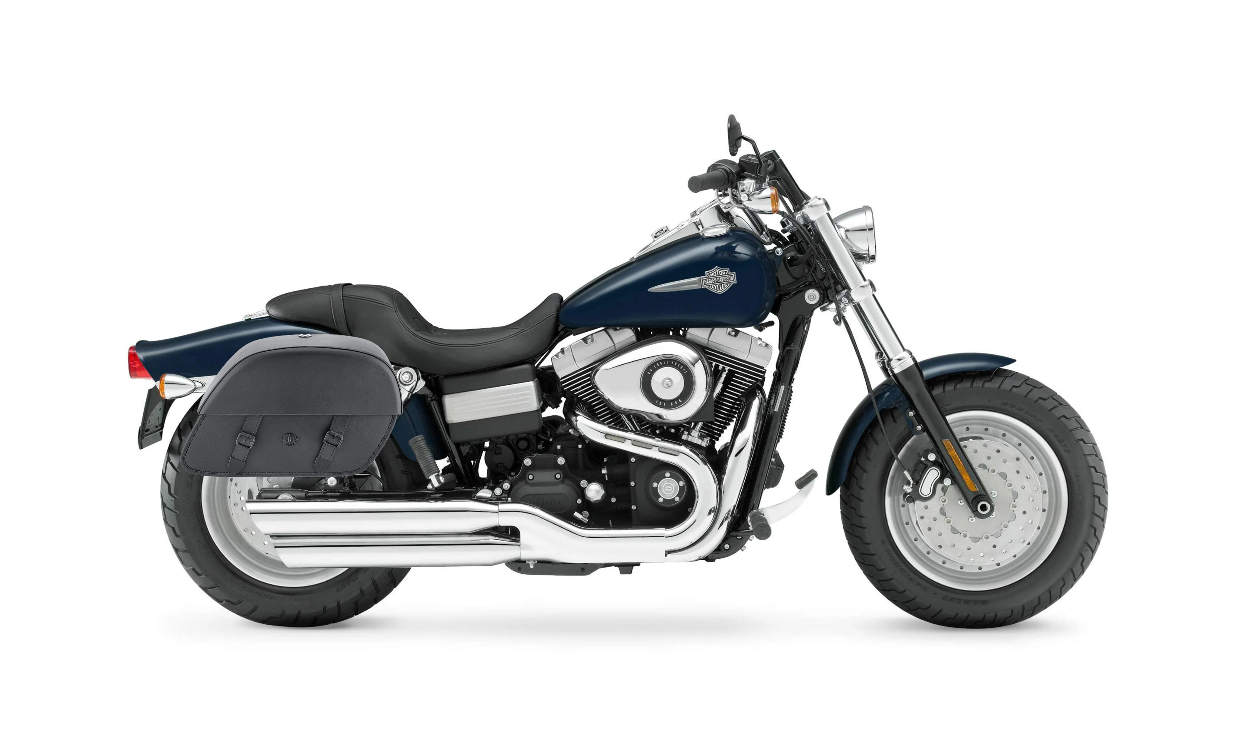 32L - Baelor Large Hard Mount Shock Cutout Saddlebags for Harley Dyna Fat Bob FXDF/SE - Image 2