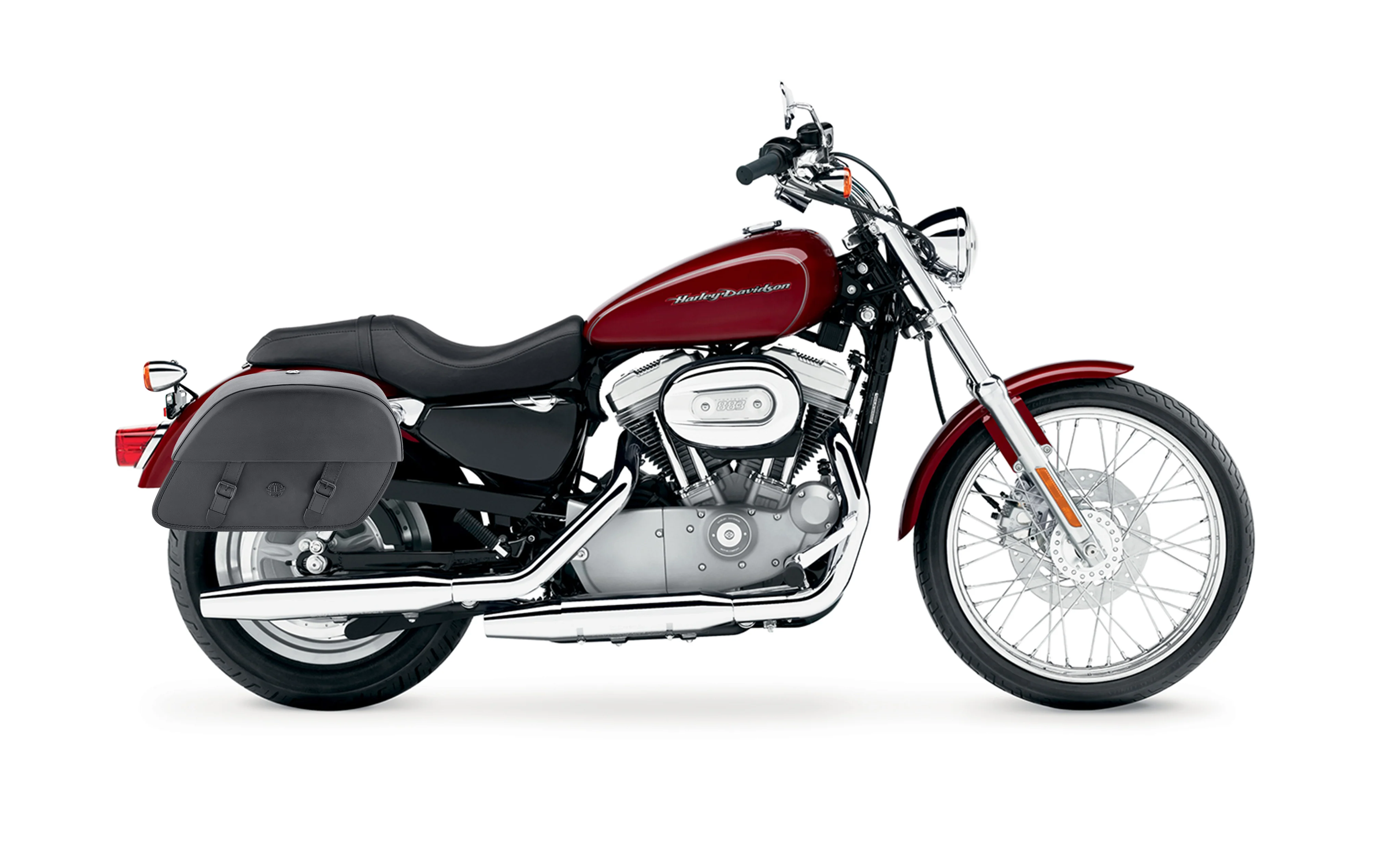 32L - Baelor Large Hard Mount Shock Cutout Saddlebags for Harley Sportster 883 Custom XL883C/XLH883C - Image 2
