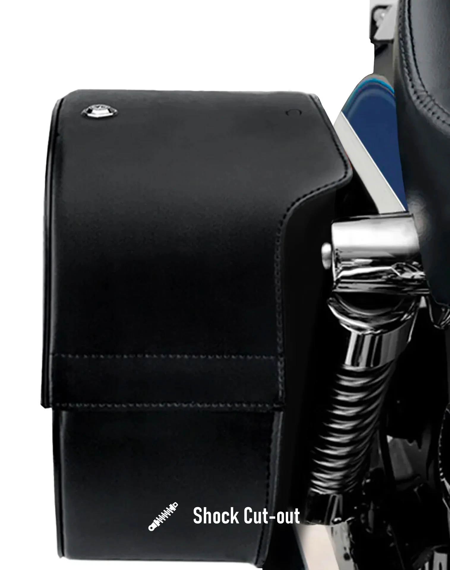 32L - Panzer Large Hard Mount Shock Cutout Saddlebags for Harley Sportster 1200 Super Low XL1200T - Image 7
