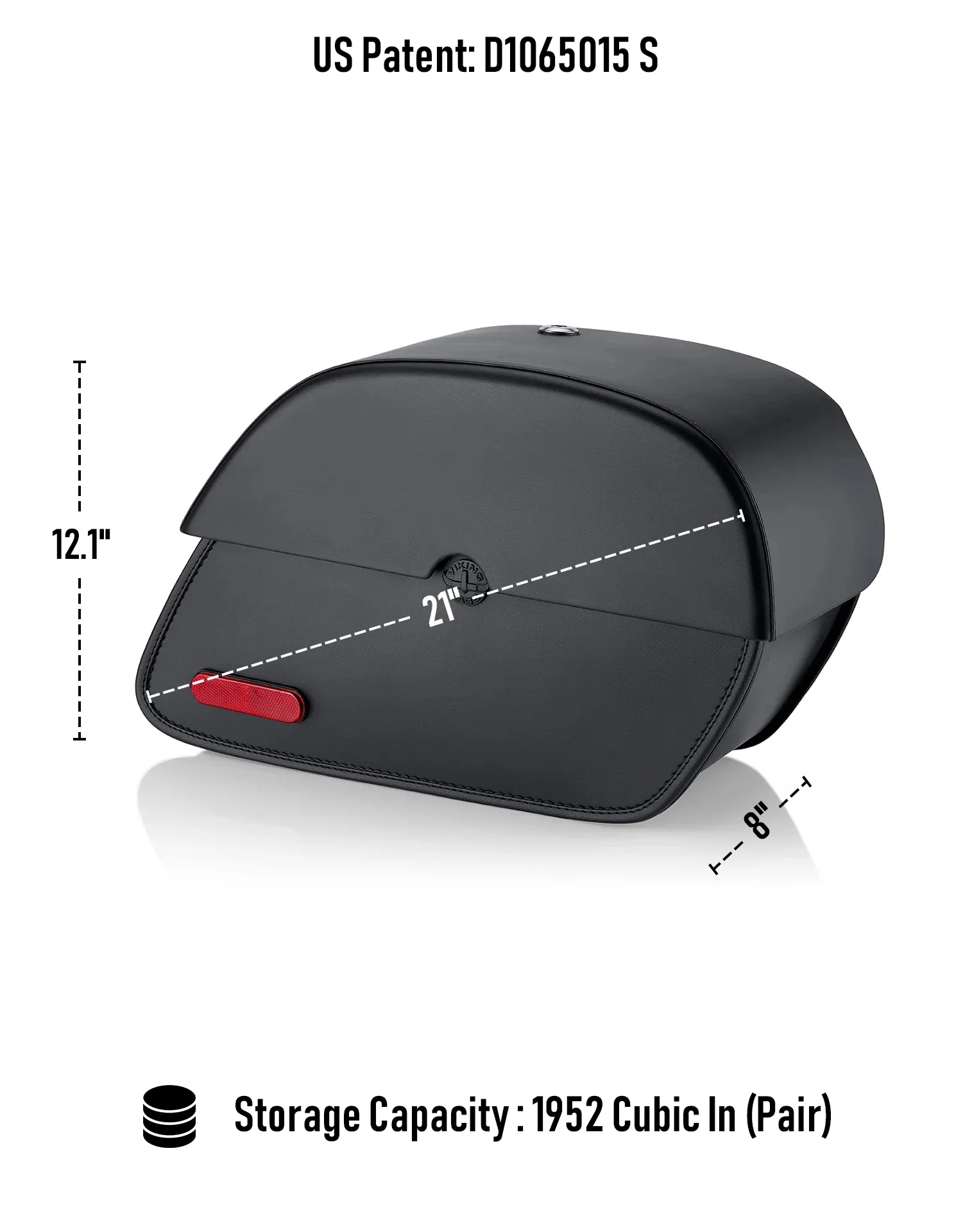 32L - Panzer Large Hard Mount Shock Cutout Saddlebags for Harley Sportster Seventy Two XL1200V - Image 3