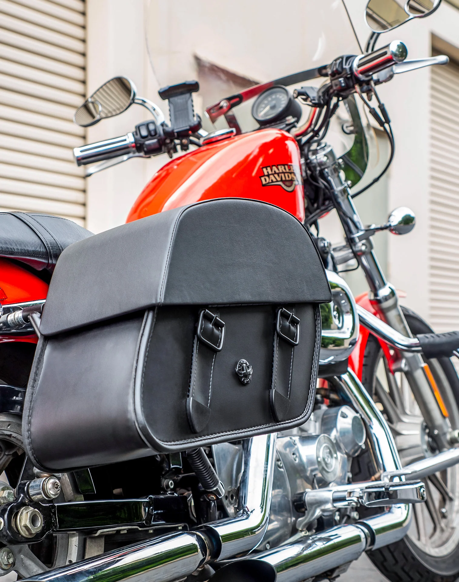 28L - Baelor Medium Quick Mount Motorcycle Saddlebags For Harley Sportster 1200 Low XL1200L - Image 3