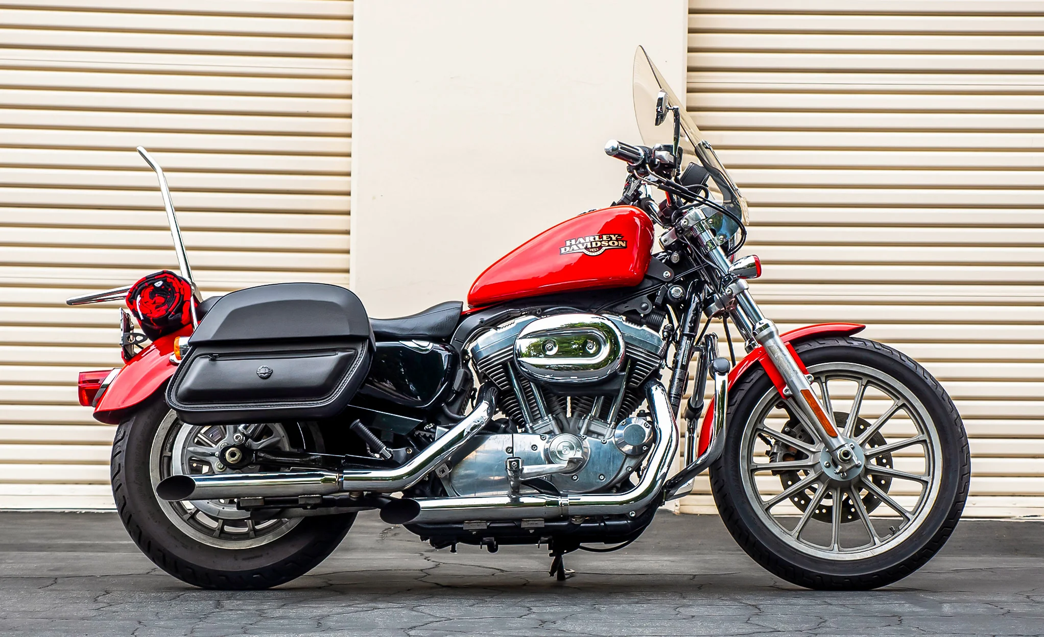 28L - Pantheon Medium Quick Mount Motorcycle Saddlebags For Harley Sportster 883 Low XL883L - Image 2