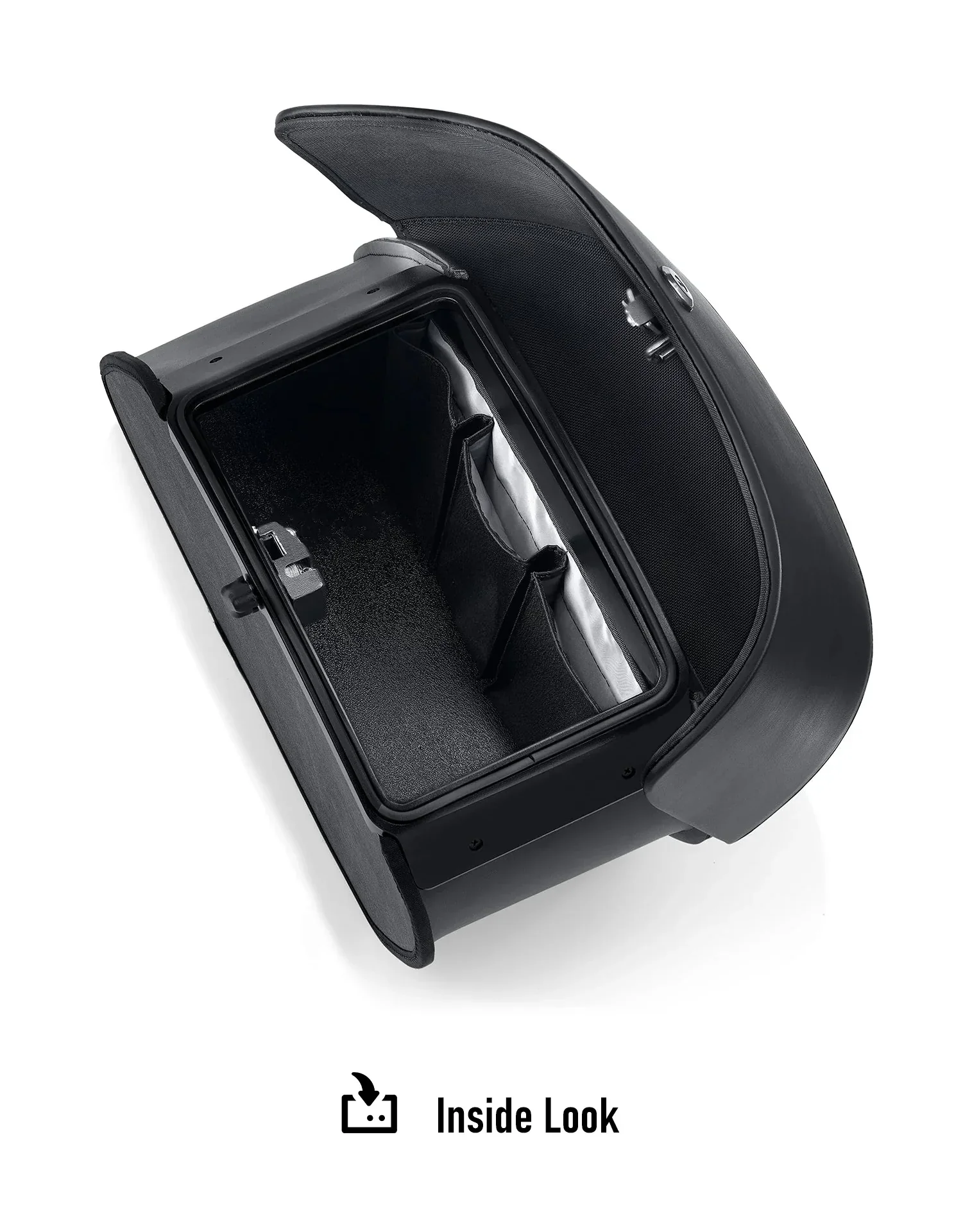 28L - Pantheon Medium Hard Mount Honda VTX 1300 T Tourer Leather Motorcycle Saddlebags - Image 8